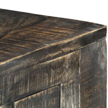 furnicato Schreibtisch Schwarz 110×50×75 cm Massivholz Mango