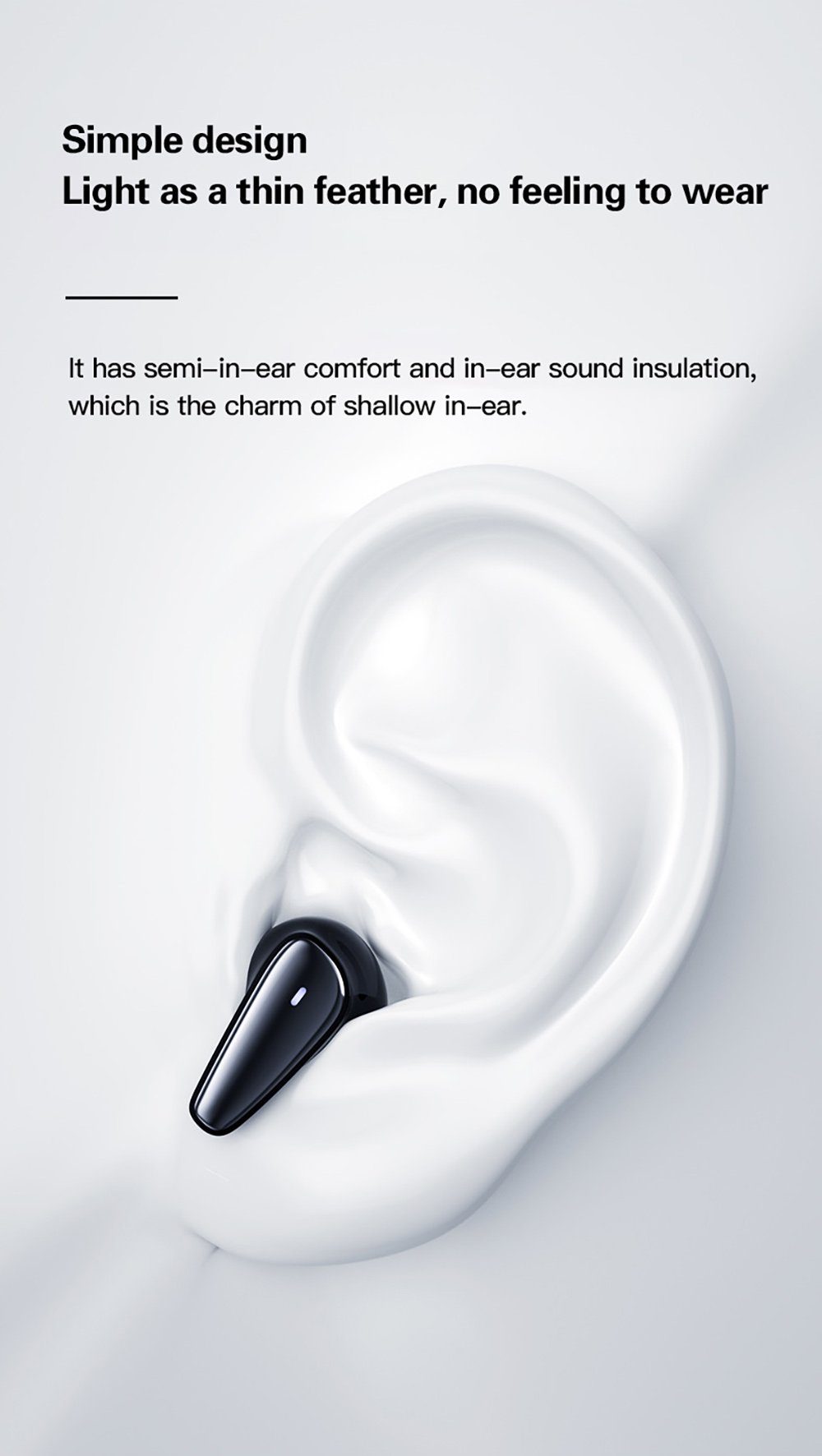 Bluetooth mit Stereo-Ohrhörer XT95 mit mAh Schwarz) Assistant, kabellos, 250 Bluetooth-Kopfhörer Wireless, - Lenovo Siri, 5.0, Google Kopfhörer-Ladehülle (True Touch-Steuerung