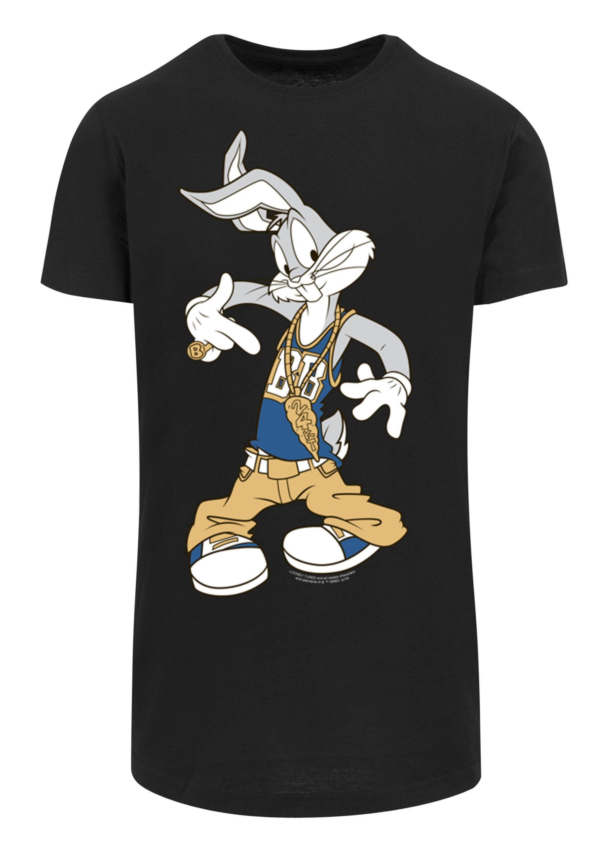 Looney F4NT4STIC Bugs Tunes Rapper Bunny Print T-Shirt