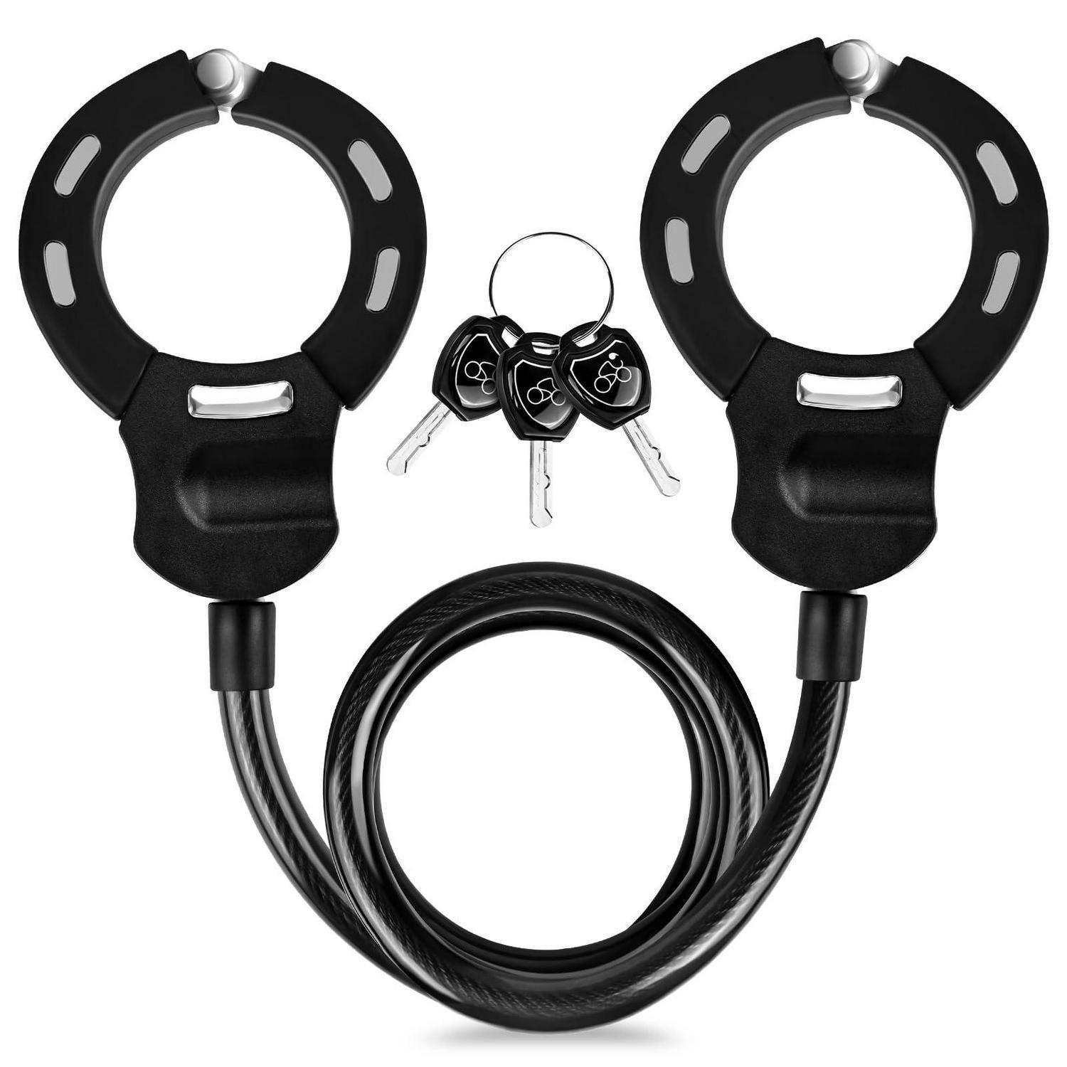 LuxusKollektion Kabelschloss E Scooter Schloss 120CM Kabelschloss 14MM Stahl