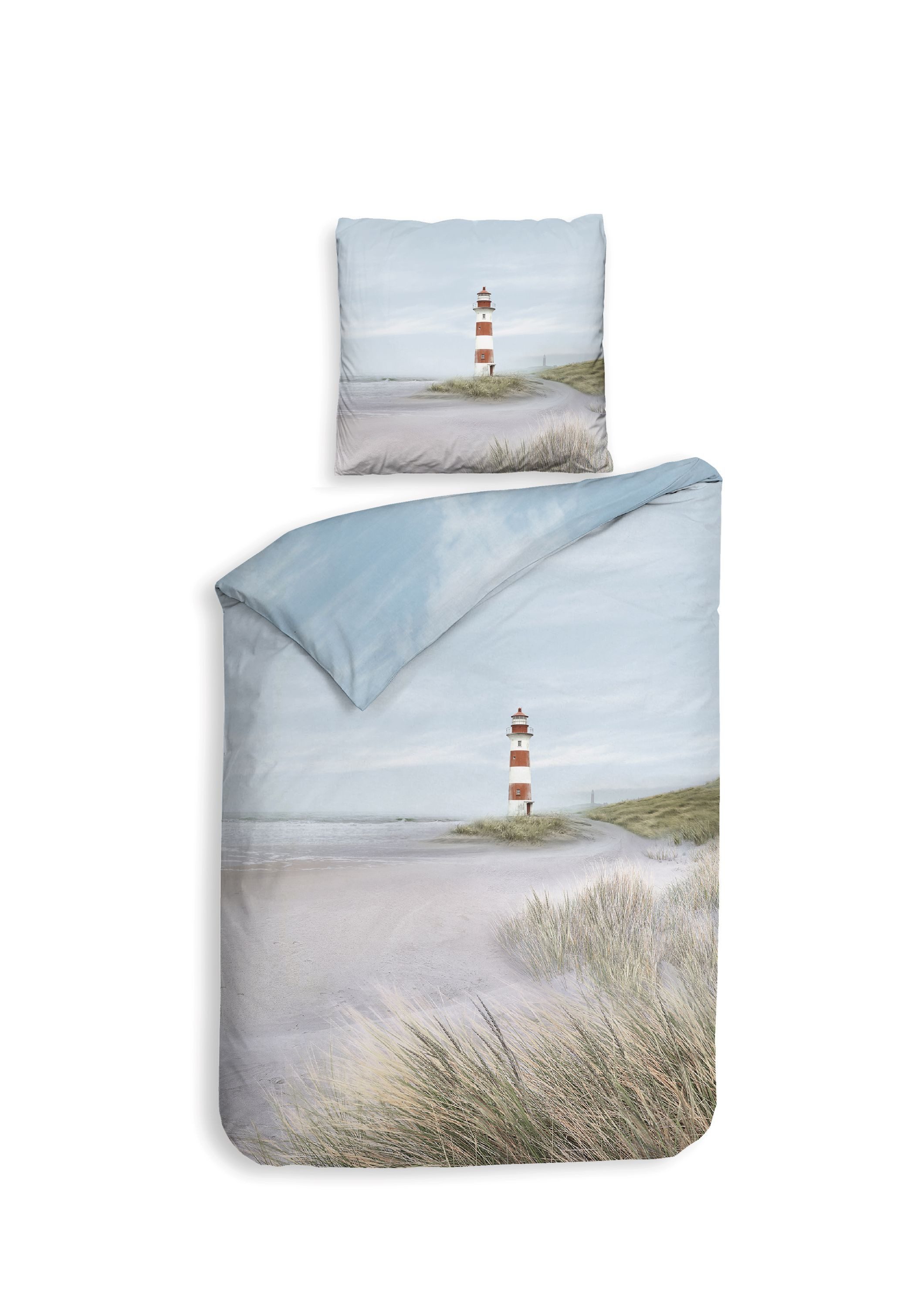 ZO HOME Bettwäsche Maritim, Renforcé, 2 teilig, Leuchtturm, Meer, Möwe günstig online kaufen