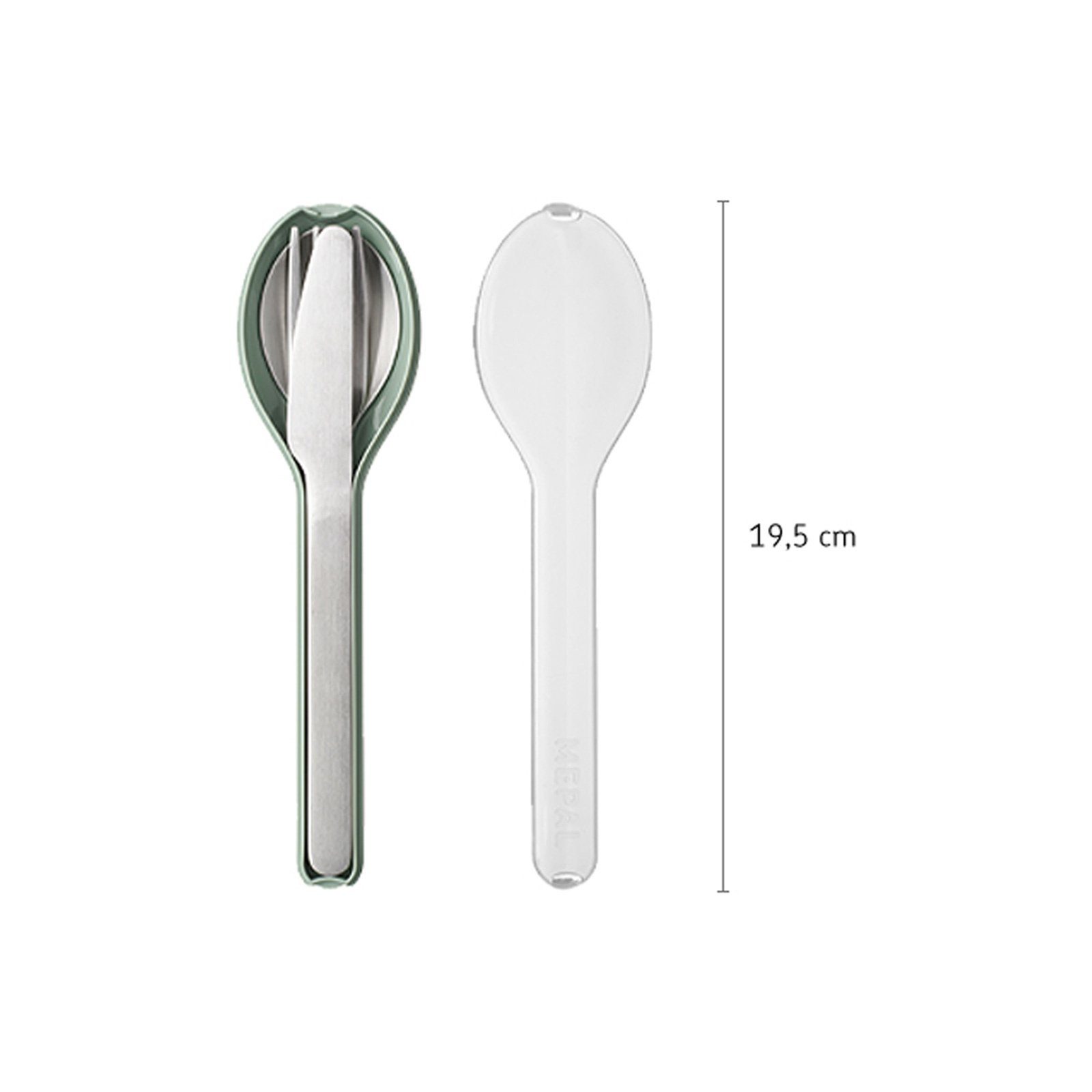 Mepal Besteck-Set Ellipse Besteck-Set (3-tlg), Material-Mix, Spülmaschinengeeignet