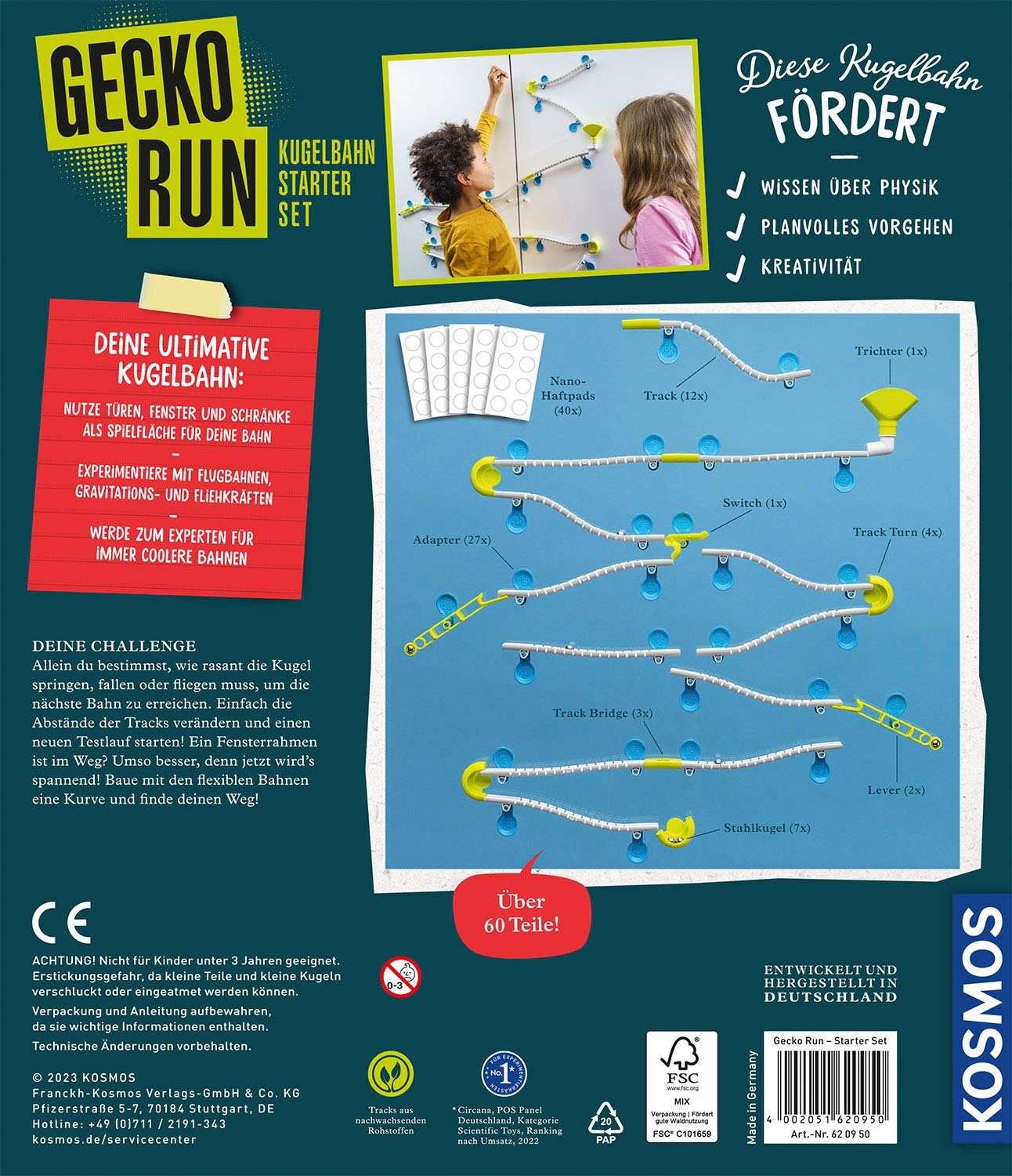 Kosmos Kugelbahn Gecko Run - Starter Set