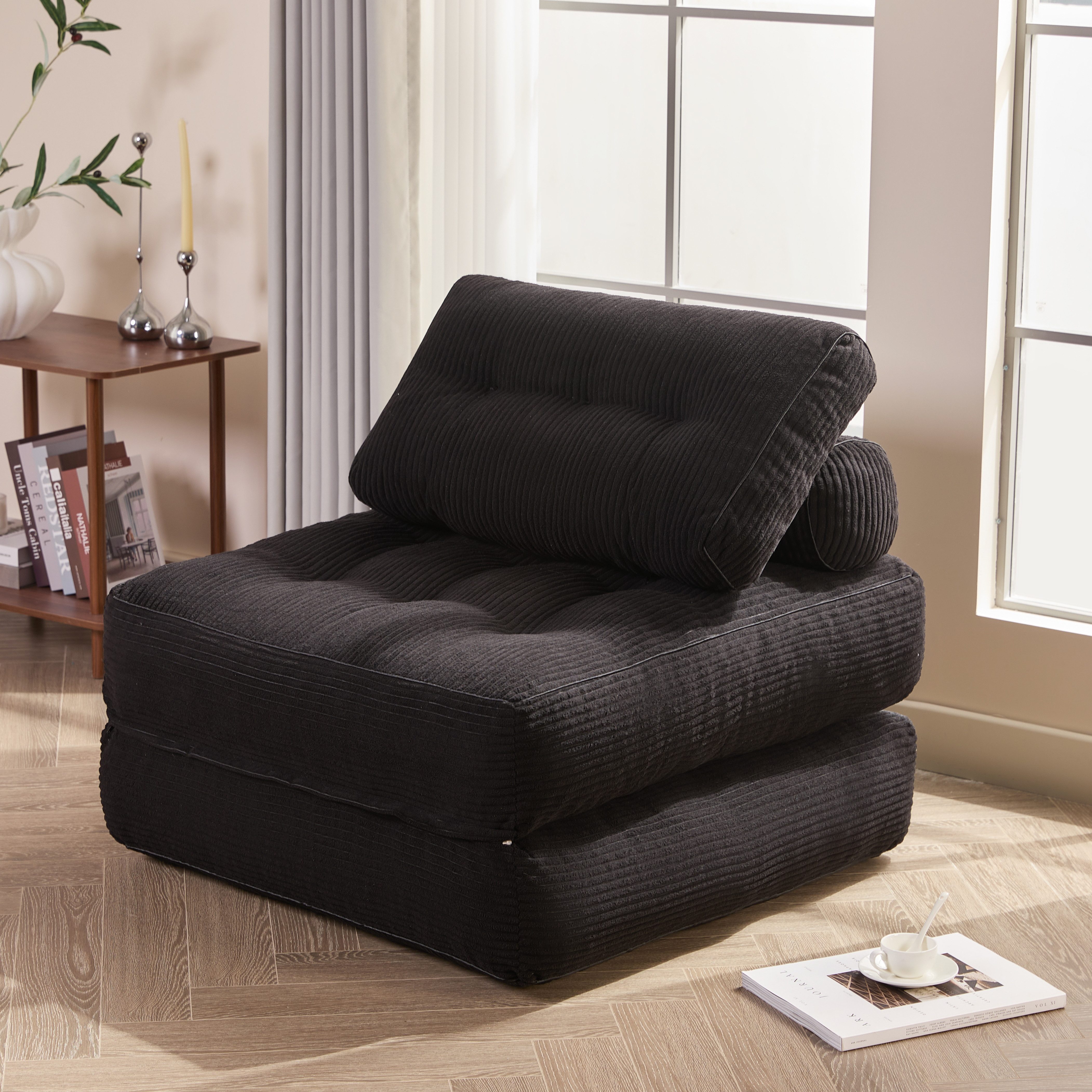 LITBIRD Schlafsofa faltbar, 4-in-1 Multifunktionssofa, Sitzsack-Sofa, Relaxsessel, 1 Teile, Spielsofa & Gästebett für kleine Räume