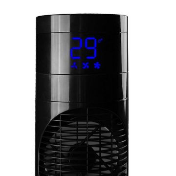 BRAST Standventilator BRAST Ventilator Turmventilator Fernbedienung Timer LED Display, 120cm Schwenkfunktion 3 Geschwindigkeiten Standventilator