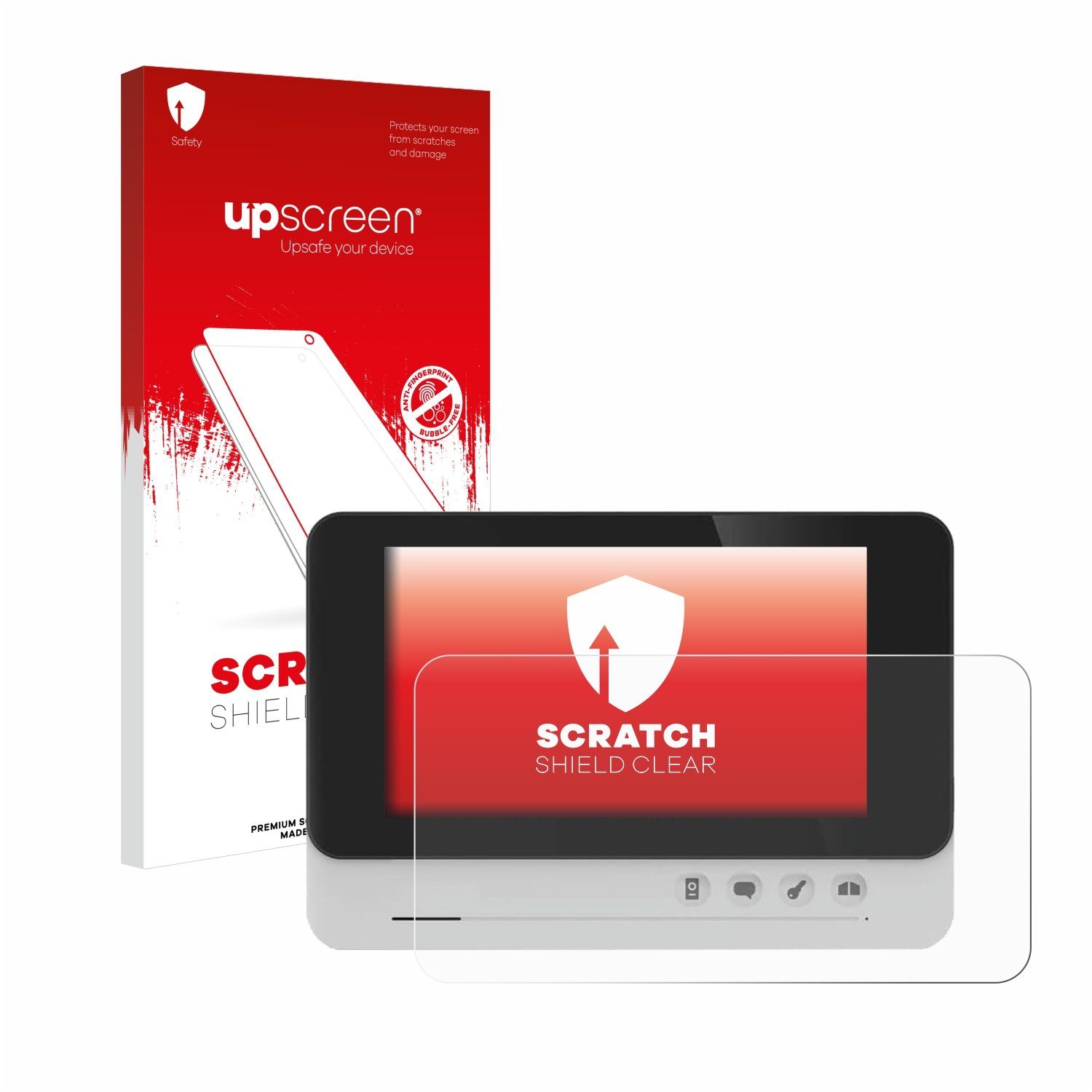 upscreen Schutzfolie für Philips WelcomeEye Comfort, Displayschutzfolie, Folie klar Anti-Scratch Anti-Fingerprint