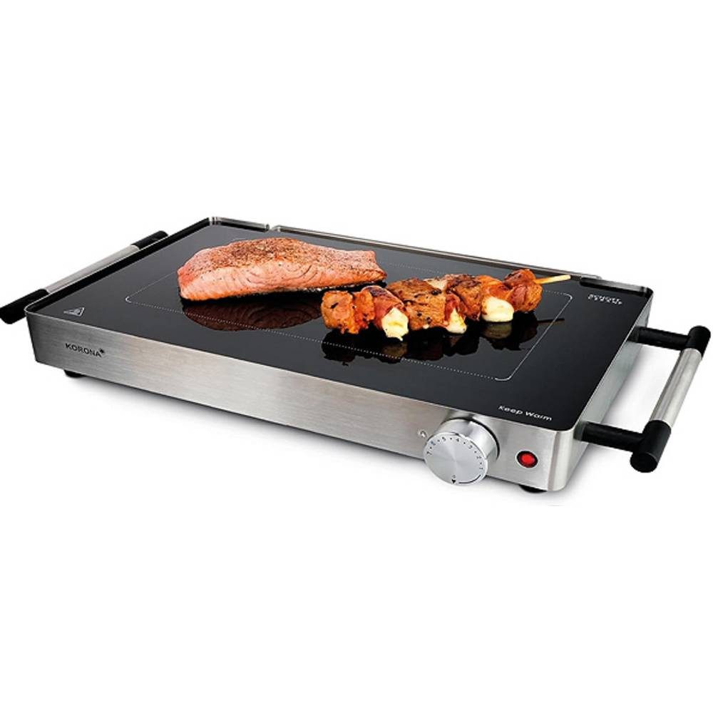 KORONA Fleischhammer Tischgrill stufenloser Temperaturregler Silber, Schwarz 46100, stufenloser Temperaturregler – Bild 5 von 5