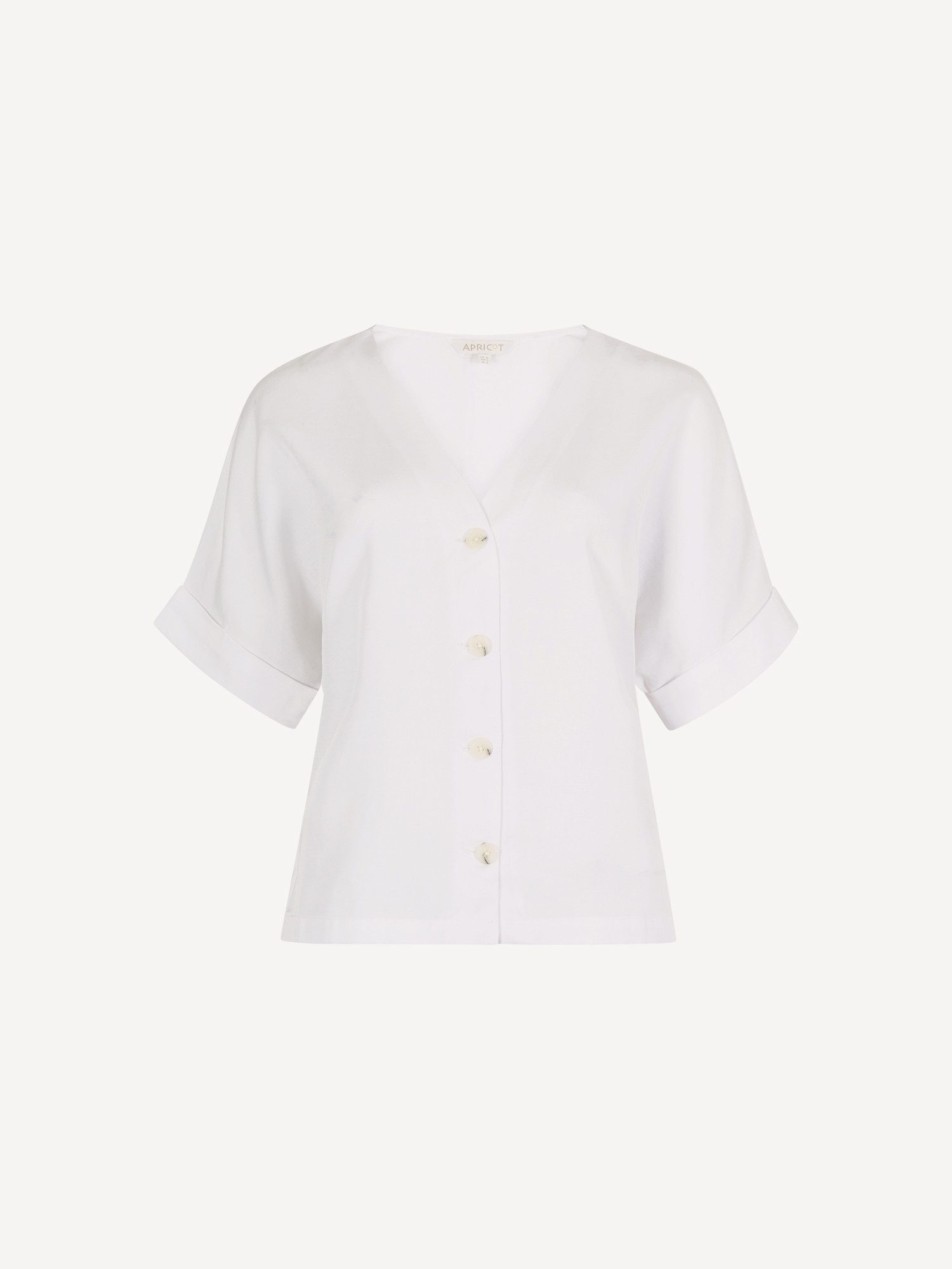 Blusentop Leichtes Shirt mit V-Ausschnitt