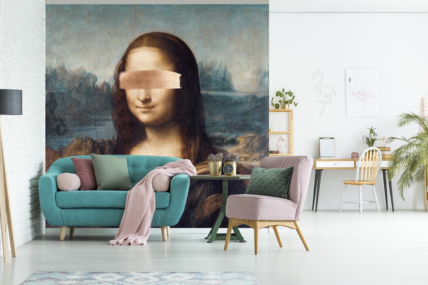 Wohnzimmer Fototapete - Kunst, Vinci Tapete St), Matt, Mona bedruckt, oder Lisa - Wandtapete da Schlafzimmer, MuchoWow Vinyl für (5 Leonardo