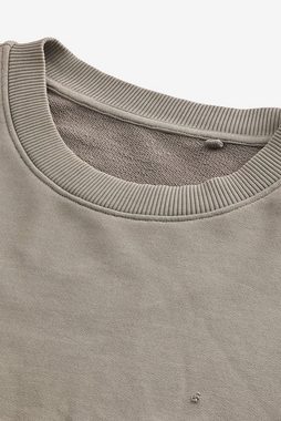 Next Sweatshirt EDIT Geripptes Rundhalssweatshirt (1-tlg)