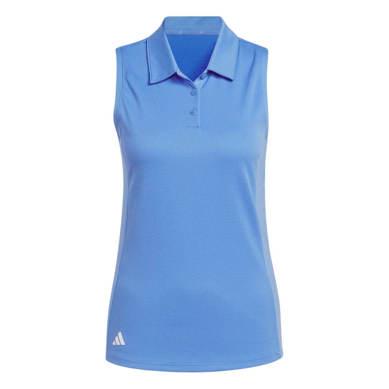 Poloshirt Adidas Golf Polo Texture Sleeveless Hellblau Damen