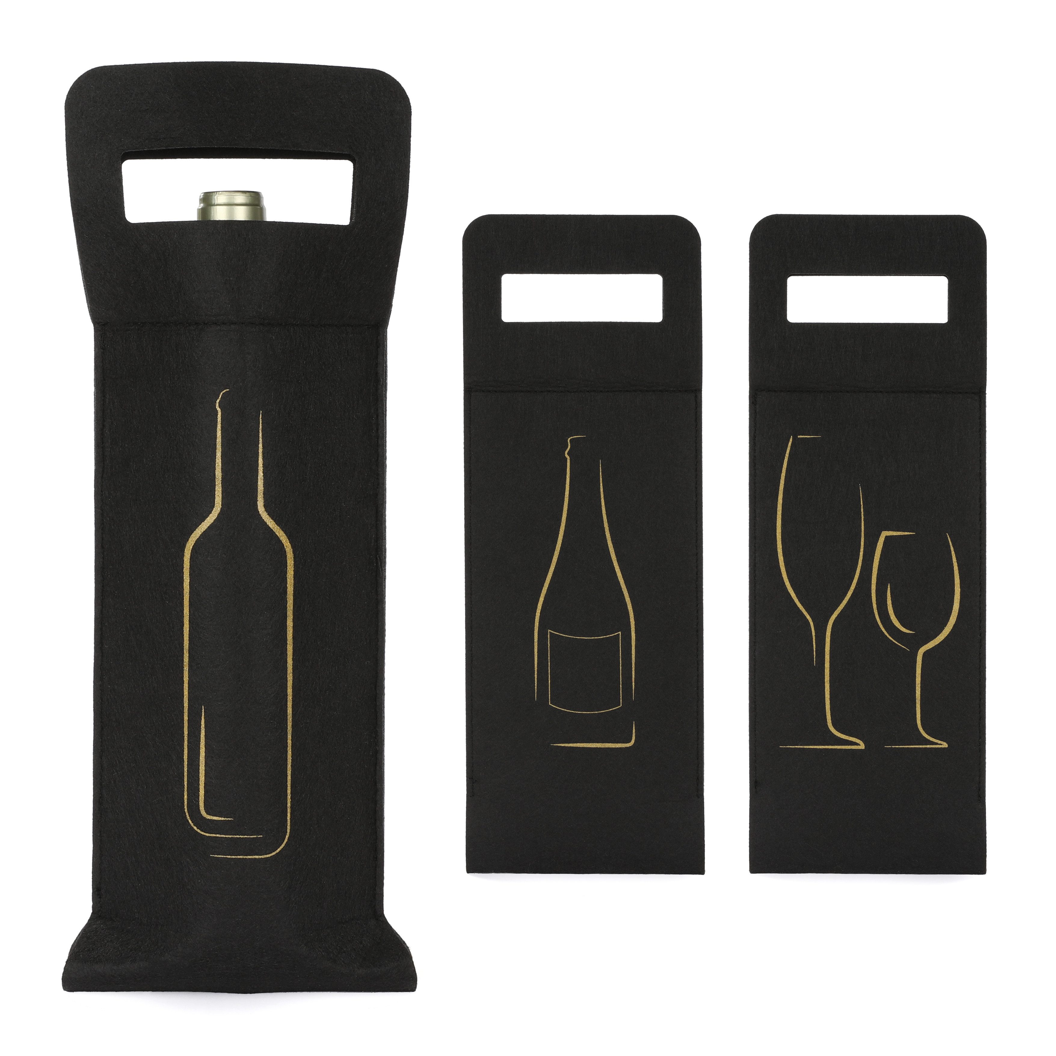 Nordstern Flaschenträger Filz Flaschentüten Geschenktüten für Wein-, Likör- günstig online kaufen