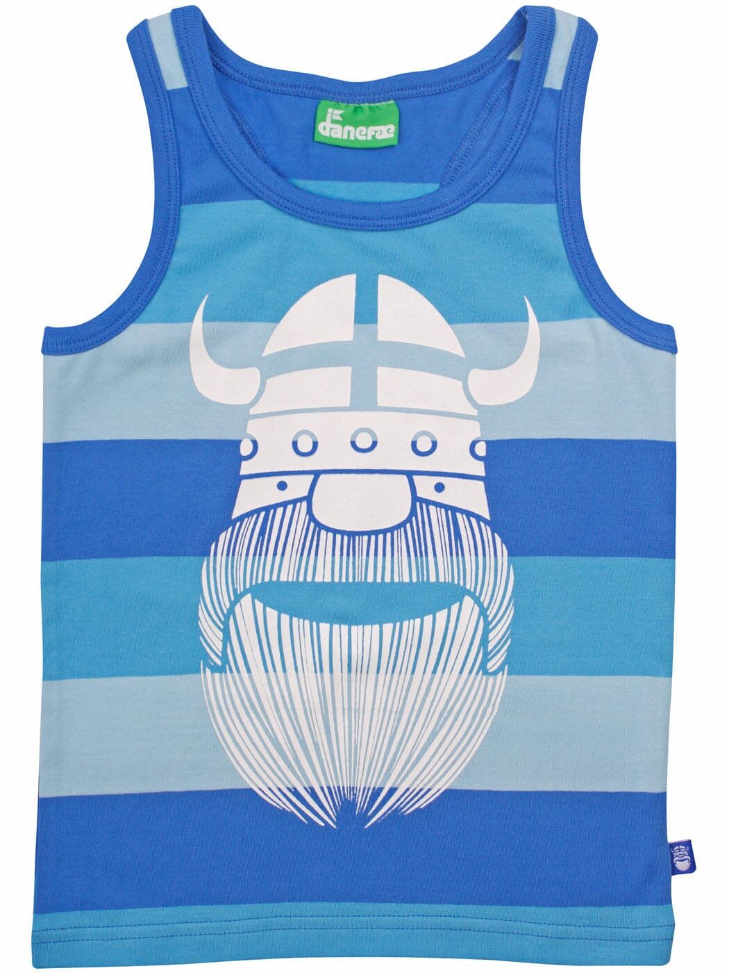 Danefae Tanktop Danefae Kinder Tanktop „Erik“ – Ringel – Wikinger Print – Blau