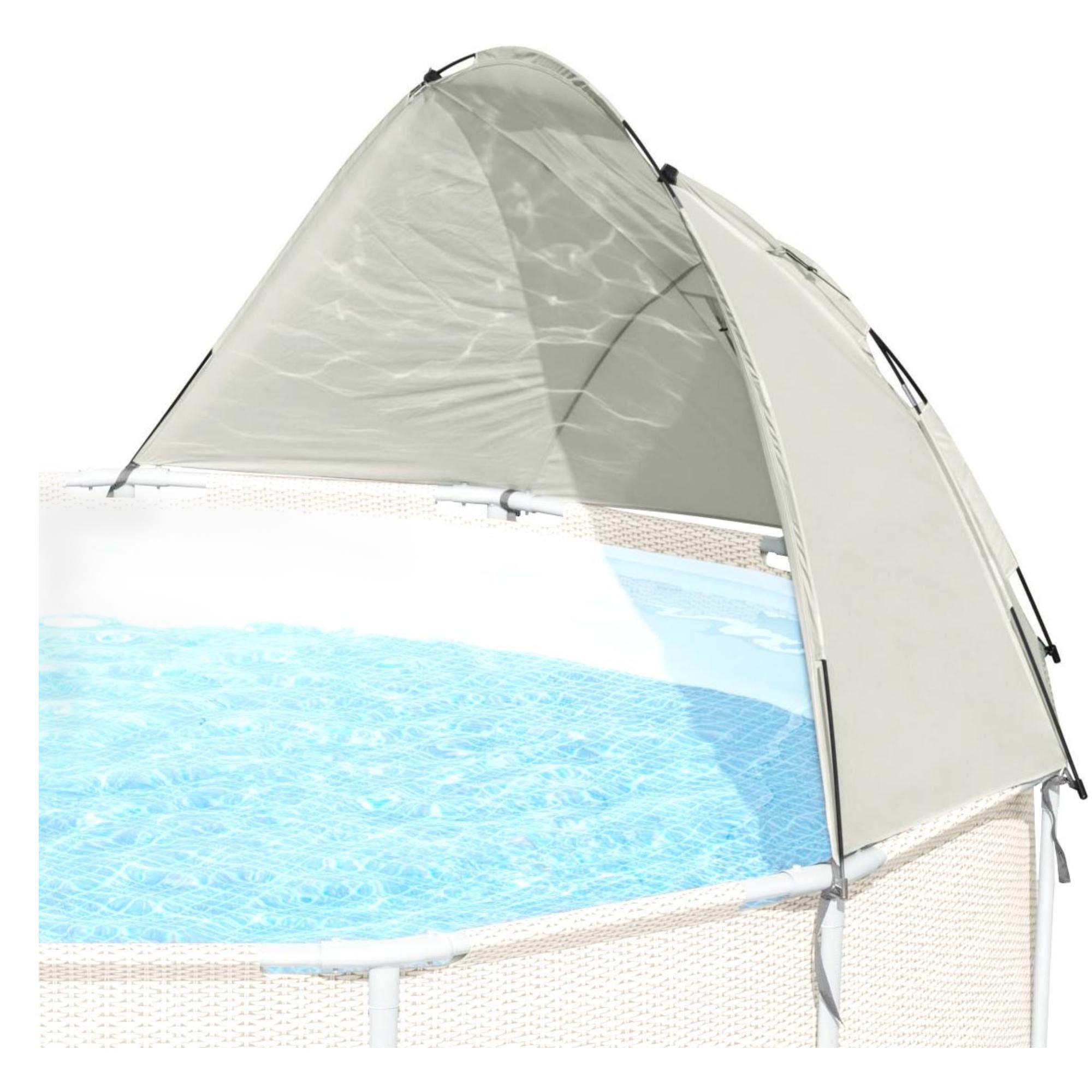 Pool-Abdeckplane Frame Pool Sonnenschutzdach Schattenspender rund 3