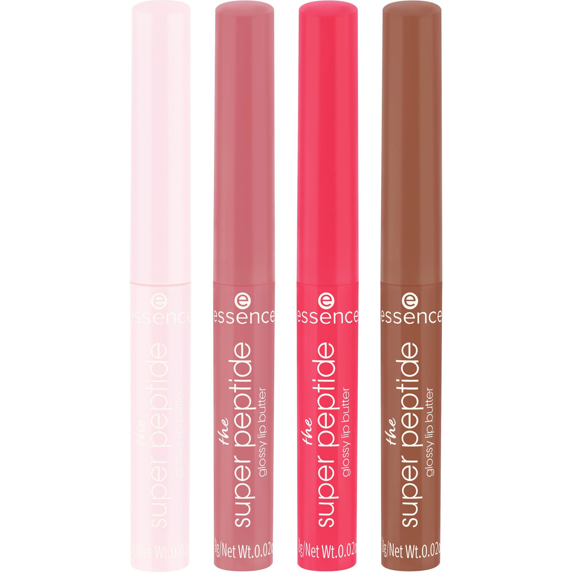 Essence Lippenstift-Set the super peptide glossy lip butter set ...LIKE A SUNDAY MORNING, 4-tlg.