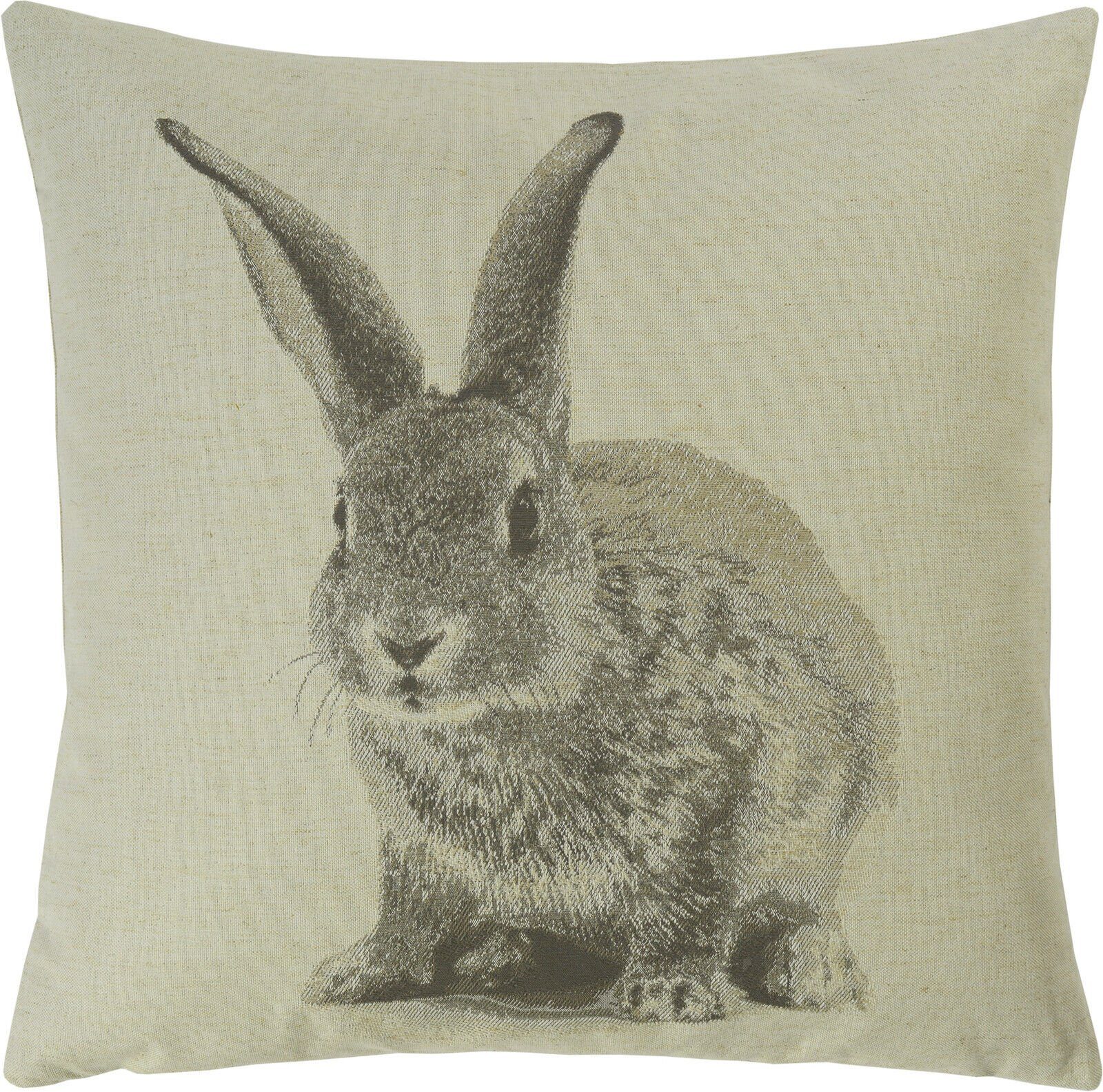 Kissenhülle Wendekissen Kissenhülle SIR RABBIT natur 50 x 50 cm gross, sander table + home (1 Stück)