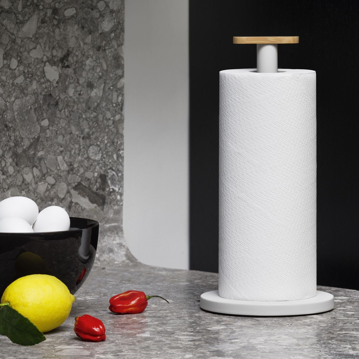 Alessi Küchenrollenhalter Mattina Warm Grey