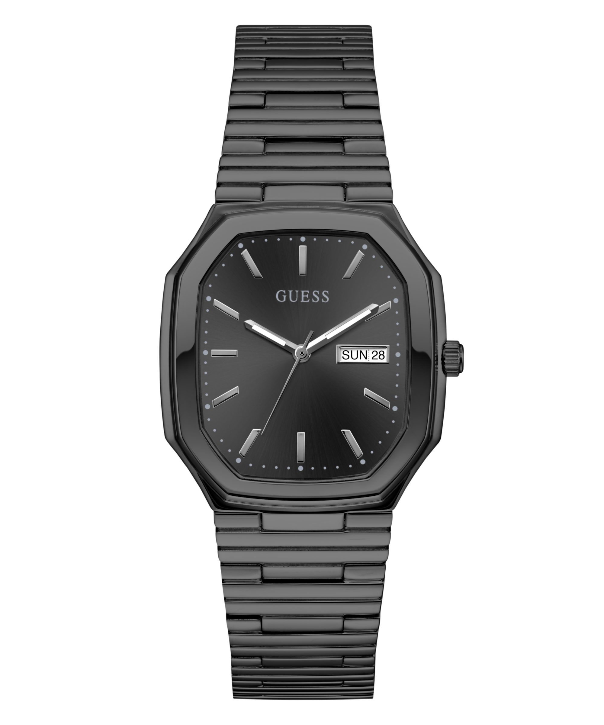 Guess Quarzuhr OLIVER GW0978G4, Armbanduhr, Herrenuhr, Edelstahlarmband, Datum
