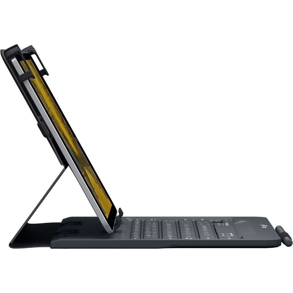 Logitech Universal Folio Hülle mit Tastatur schwarz Tablet-Tastatur