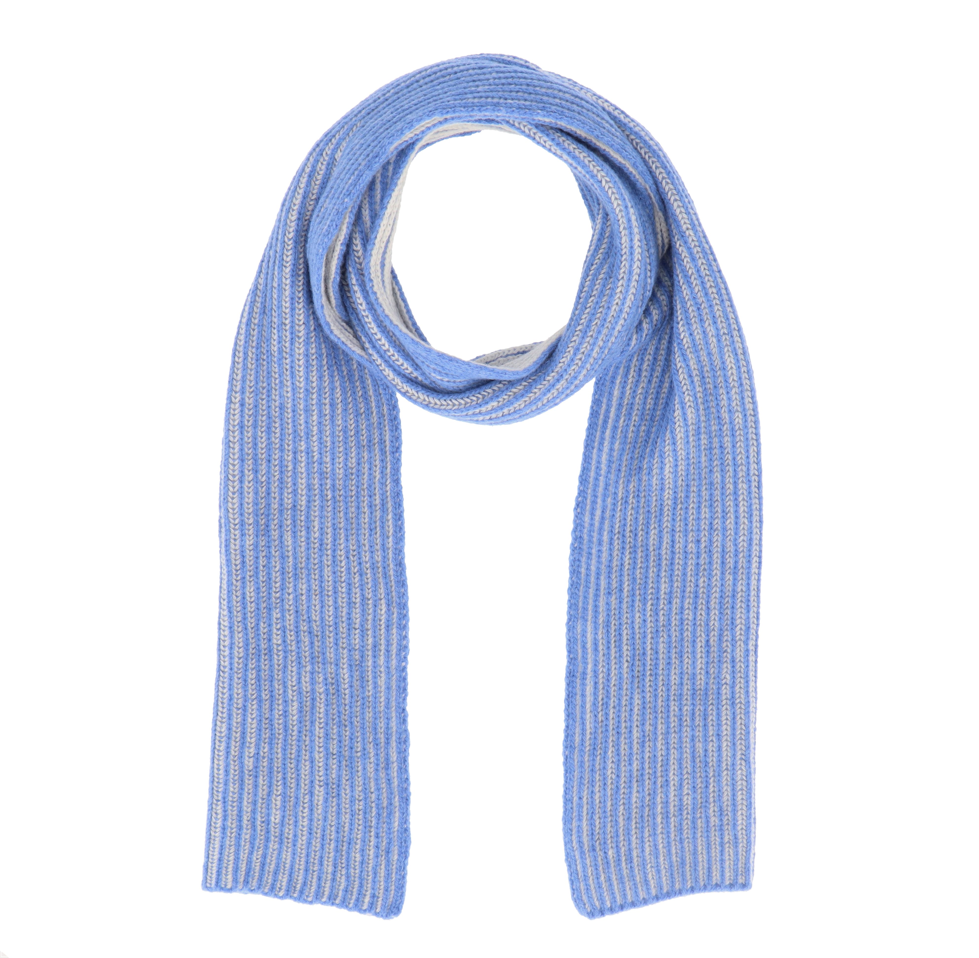 halsüberkopf Accessoires Strickschal mit 2-farbiger Rippe, aus extra feiner günstig online kaufen