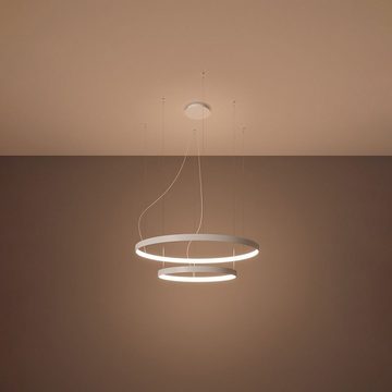 SOLLUX lighting Kronleuchter RIO, LED fest integriert, Warmweiß, Verteiltes Licht