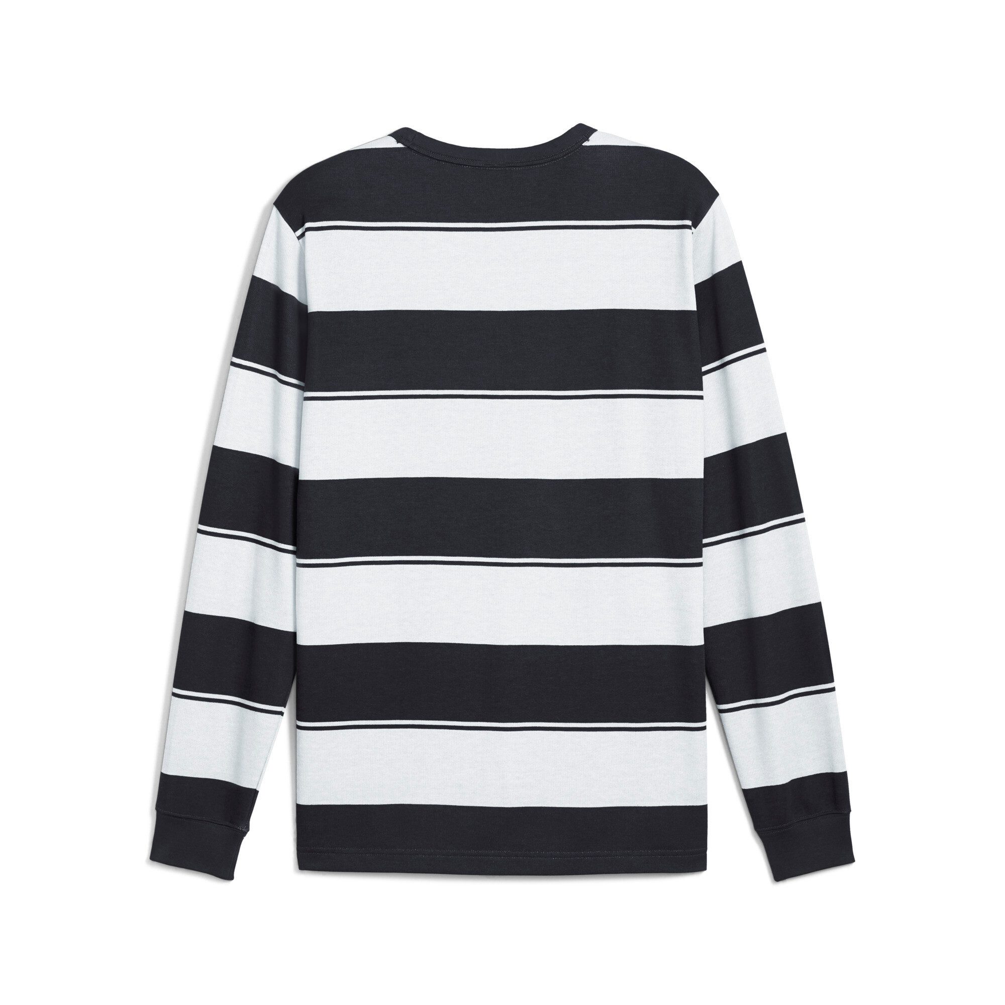 PUMA Langarmshirt CLASS STRIPED CREW Regular Fit, sportlicher Stil, Allover günstig online kaufen
