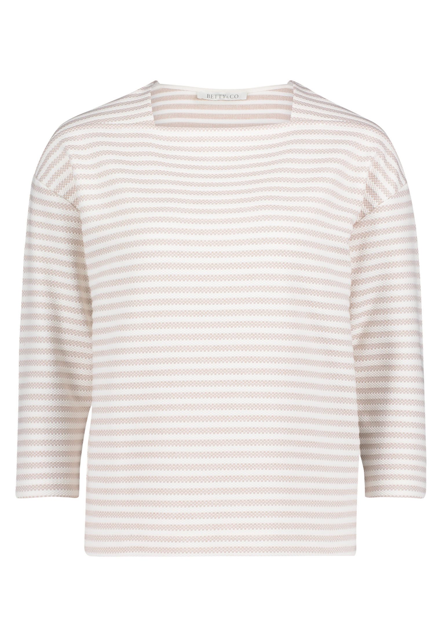 3/4-Arm-Shirt Damen mit U-Boot-Ausschnitt