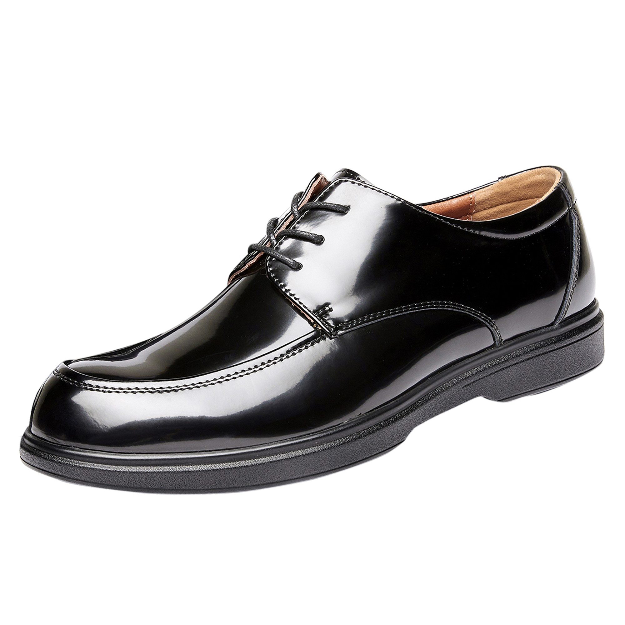 Allthemen Schnürschuh mit klaren Ziernähten Businessschuh glänzend Anzugsch günstig online kaufen