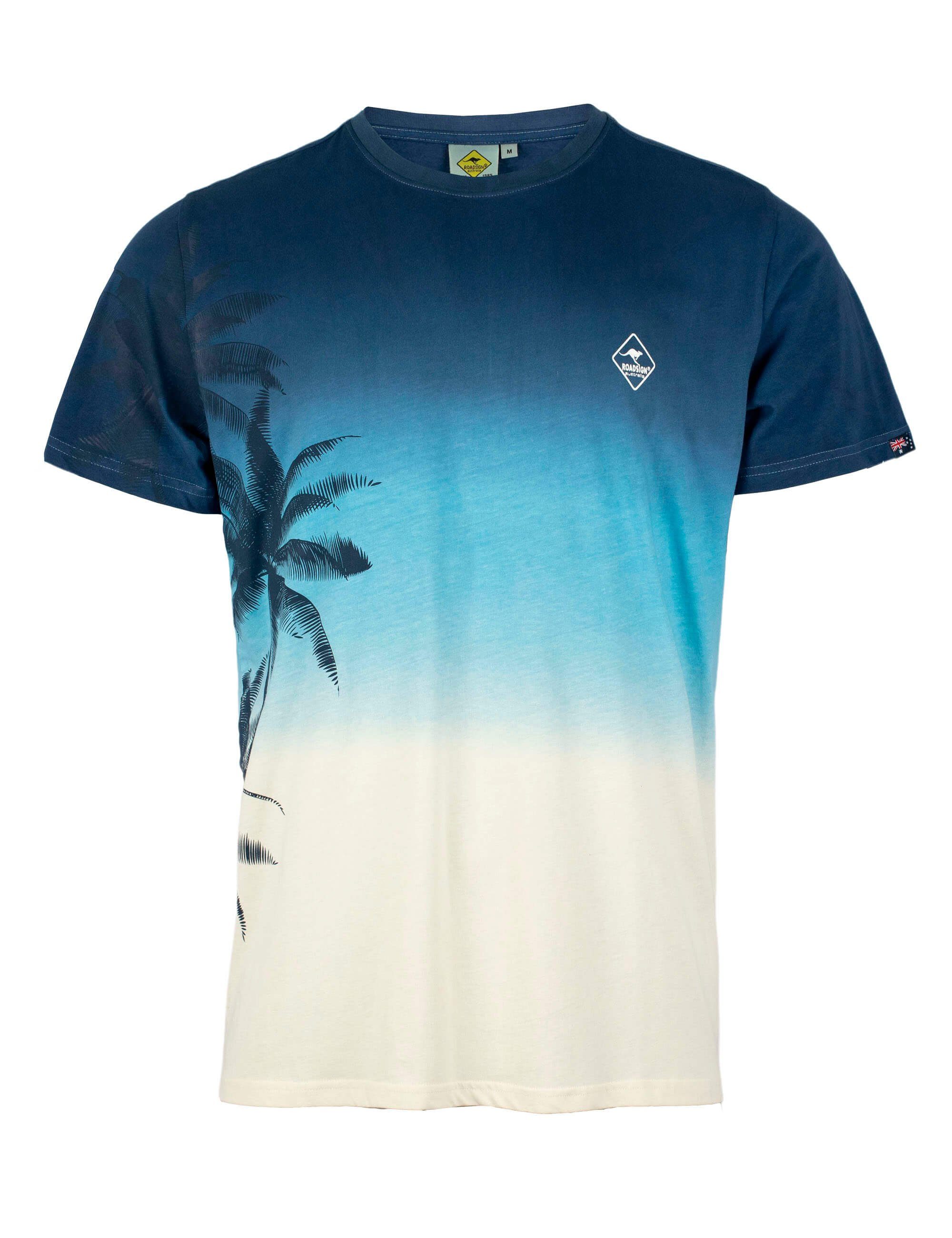 ROADSIGN australia T-Shirt Palm Paradise (1-tlg) mit Print und Dip-Dye-Effekt - 100% Baumwolle