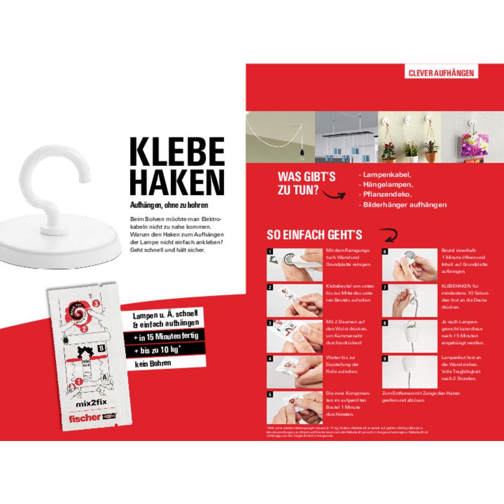 Fischer Klebehaken Fischer Klebehaken Inhalt: 1 St., (545950)