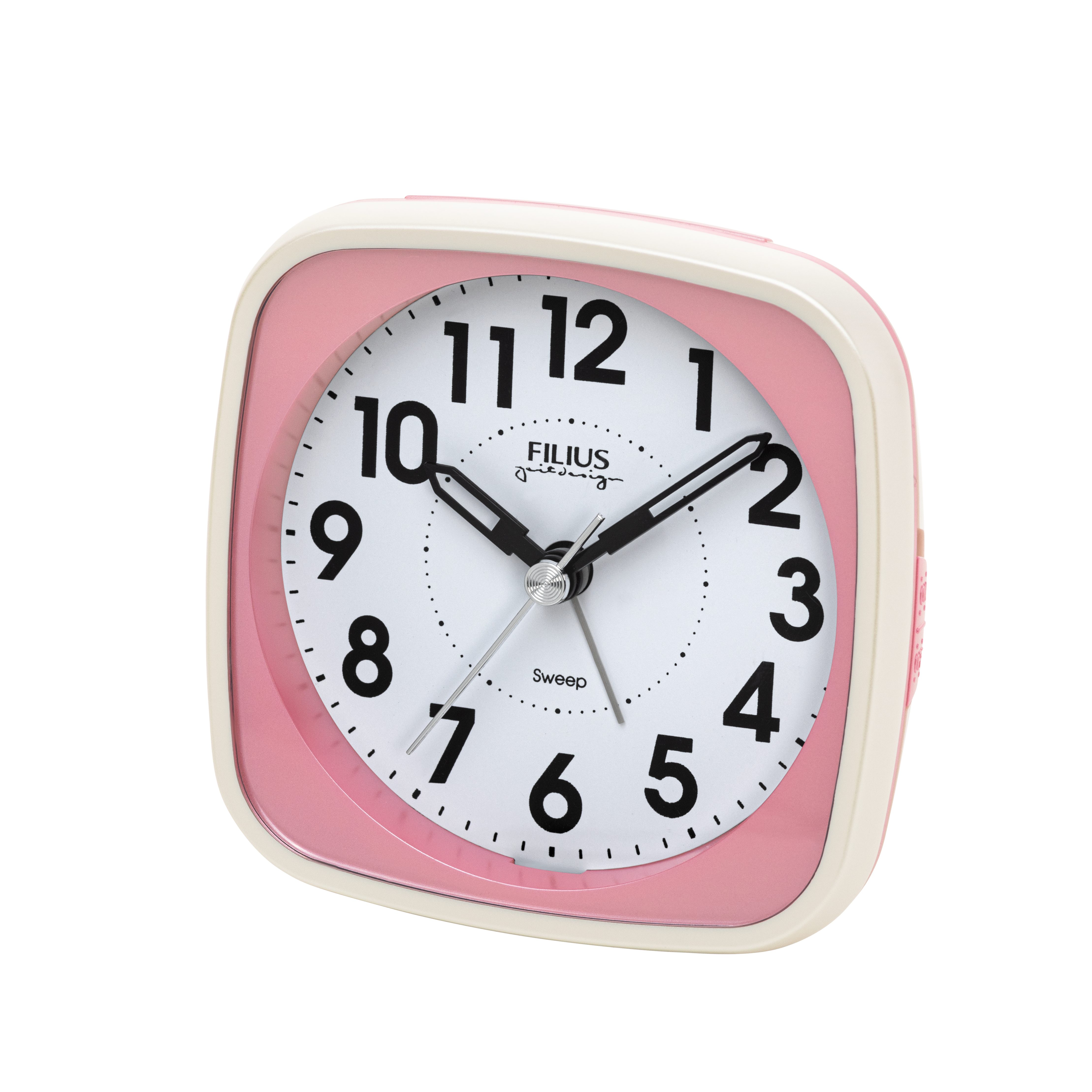 FILIUS zeitdesign Quarzwecker Schlafzimmer, Wecker Beleuchtung,schleichende Sekunde,Snooze,Piepalarm