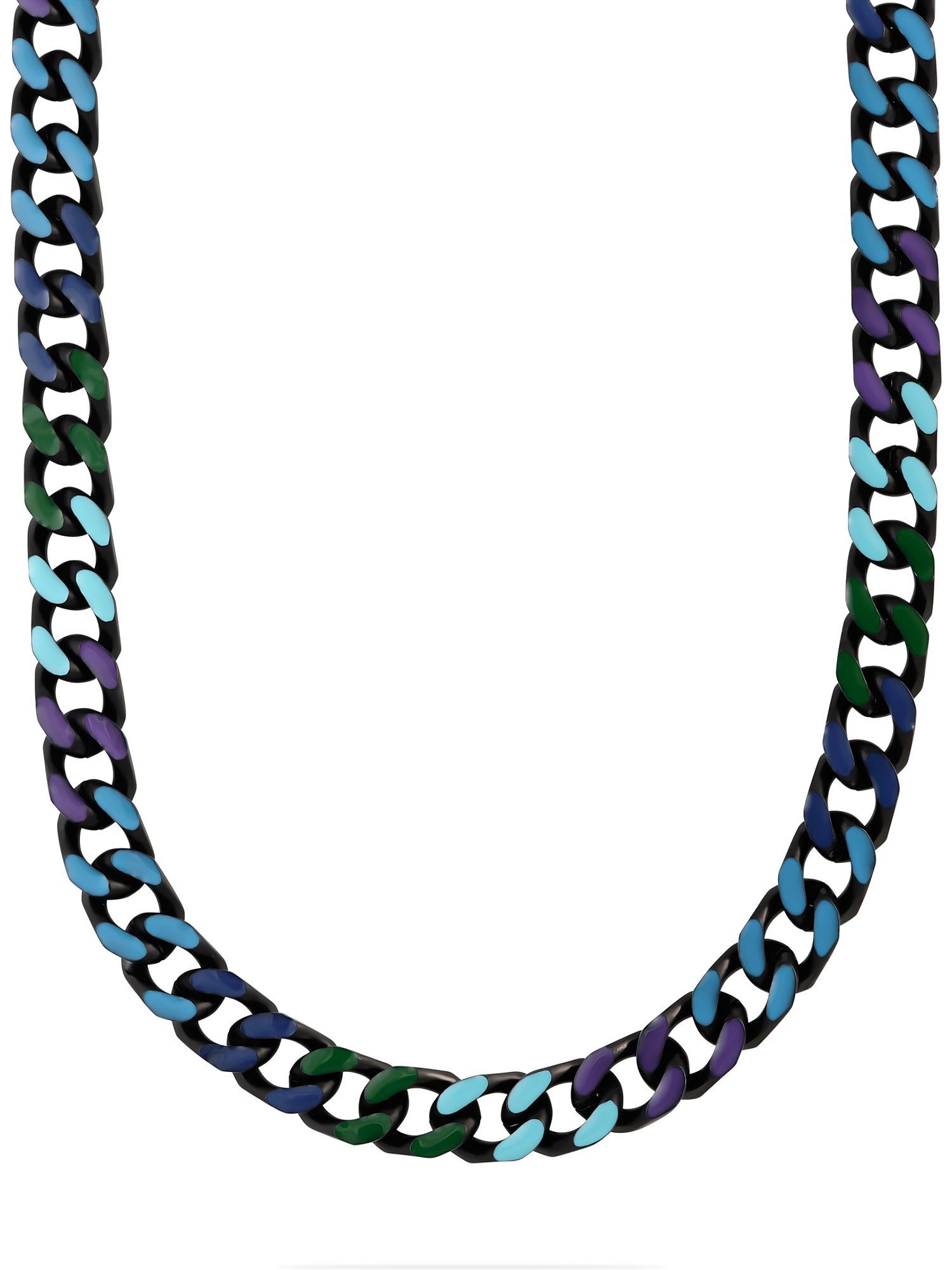 FAVS Collier FAVS Herren-Kette Edelstahl, Emaille günstig online kaufen