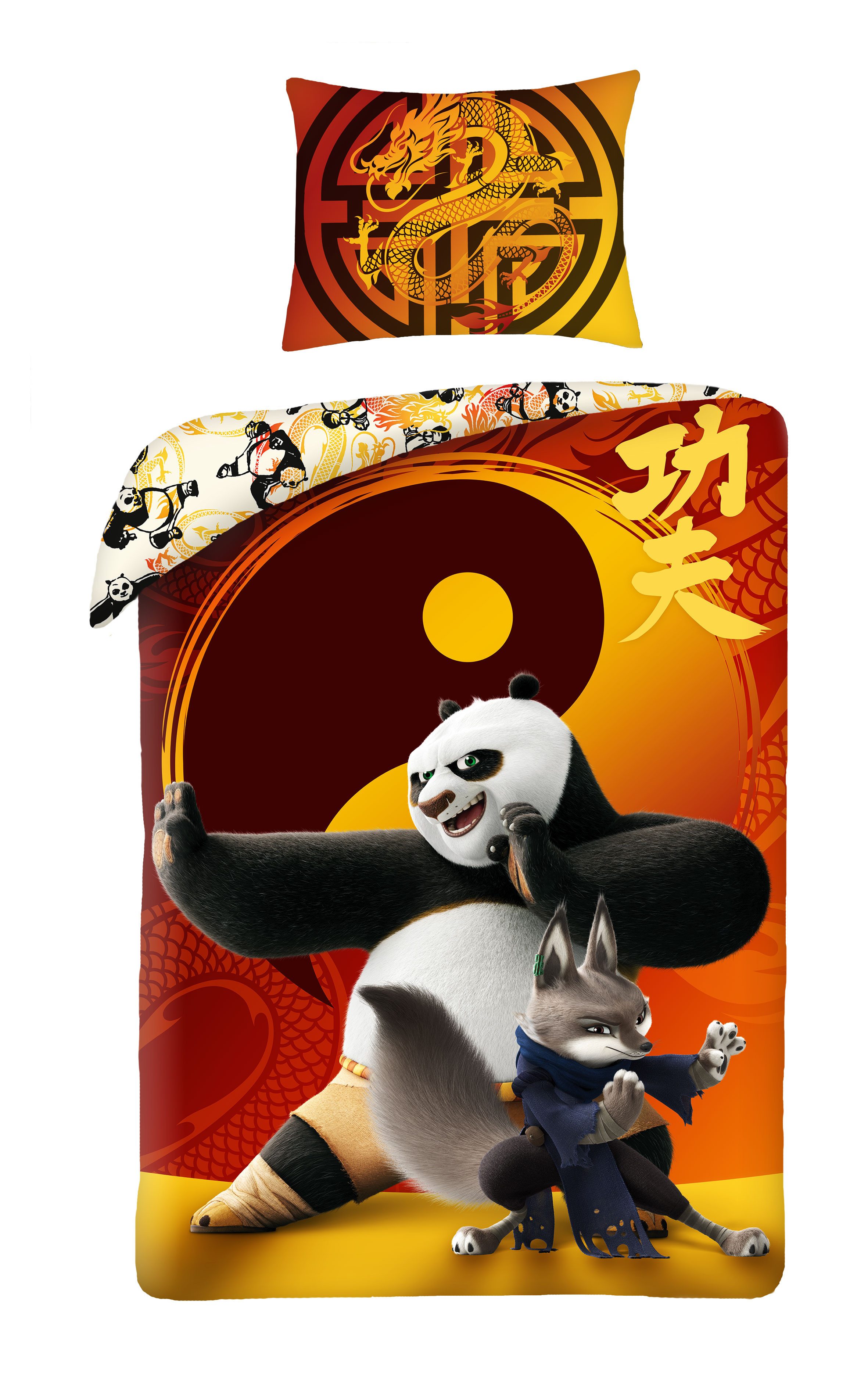 DreamWorks Kinderbettwäsche Kung Fu Panda Kinderbettwäsche 140 x 200 cm günstig online kaufen