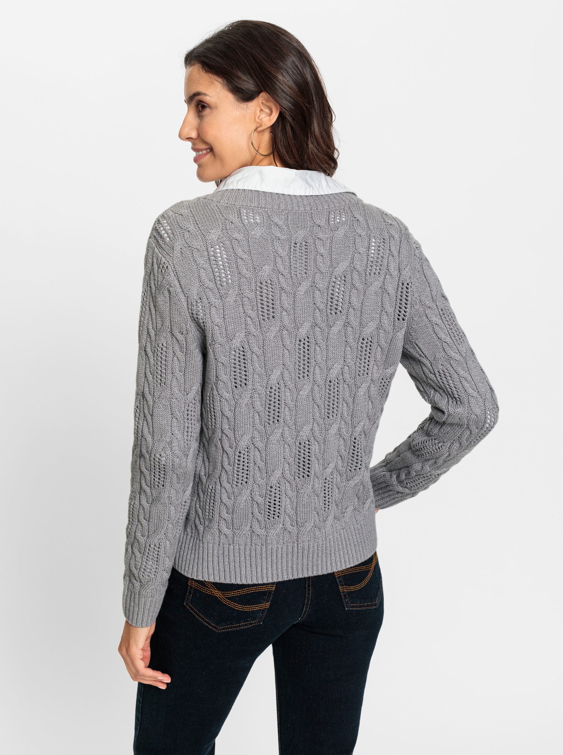 Witt Strickpullover V-Ausschnitt-Pullover . günstig online kaufen