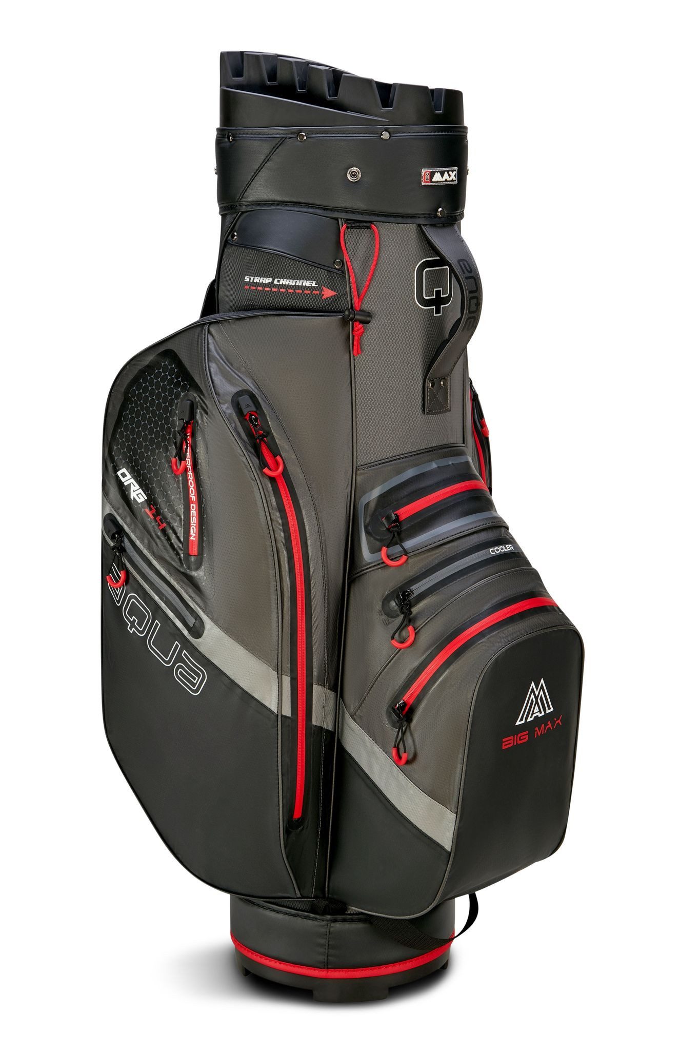 BIG MAX Sporttasche Aqua Silencio 4 Cartbag wasserdichte Golftasche, 100% wasserdichtes Material und verschweißte Reißverschlüsse