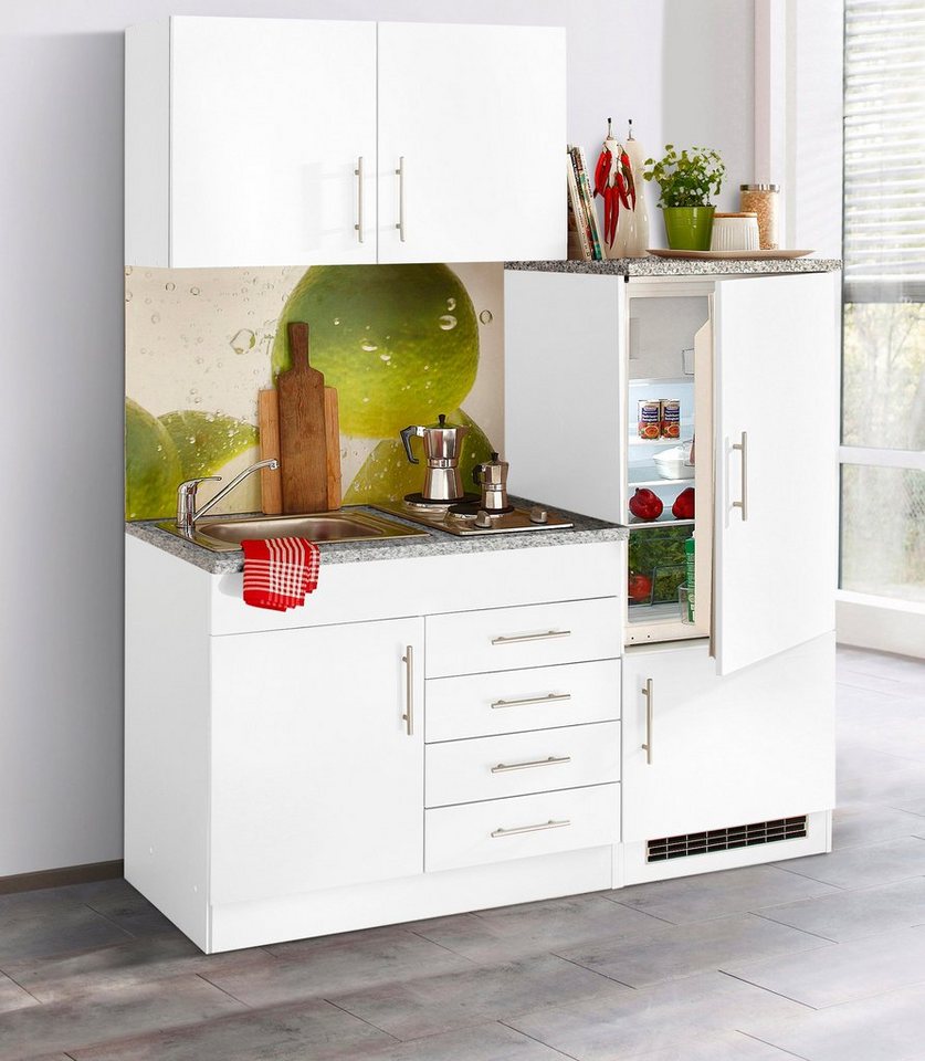 HELD MÖBEL Küchenzeile Toledo, mit E-Geräten, Breite 160 cm, MDF  Hochglanz-Fronten bei 2 von 4 Farbvarianten