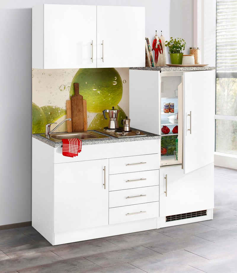 HELD MÖBEL Küchenzeile Toledo, mit E-Geräten, Breite 160 cm