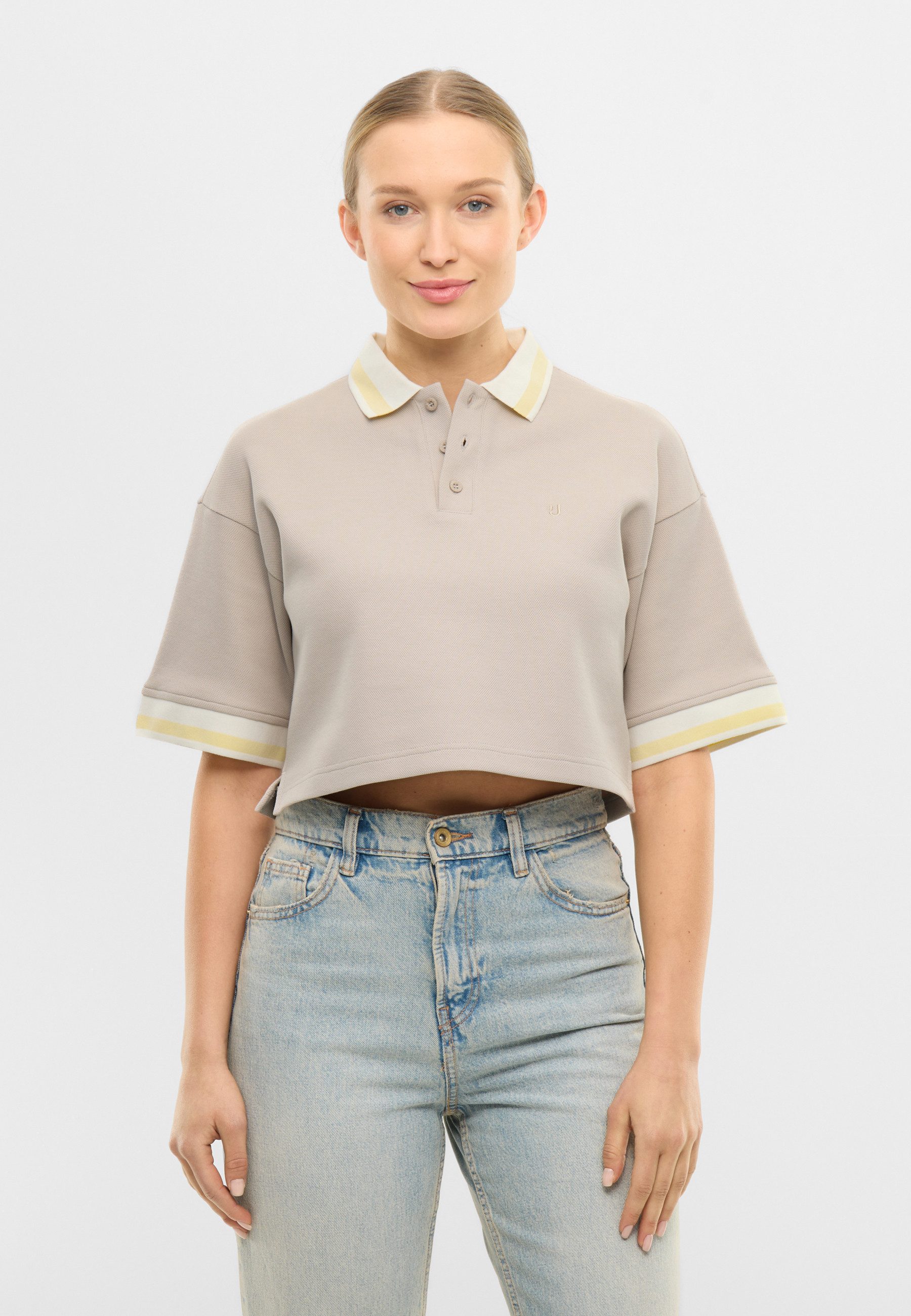 Poloshirt Abbie Cropped Poloshirt für Damen