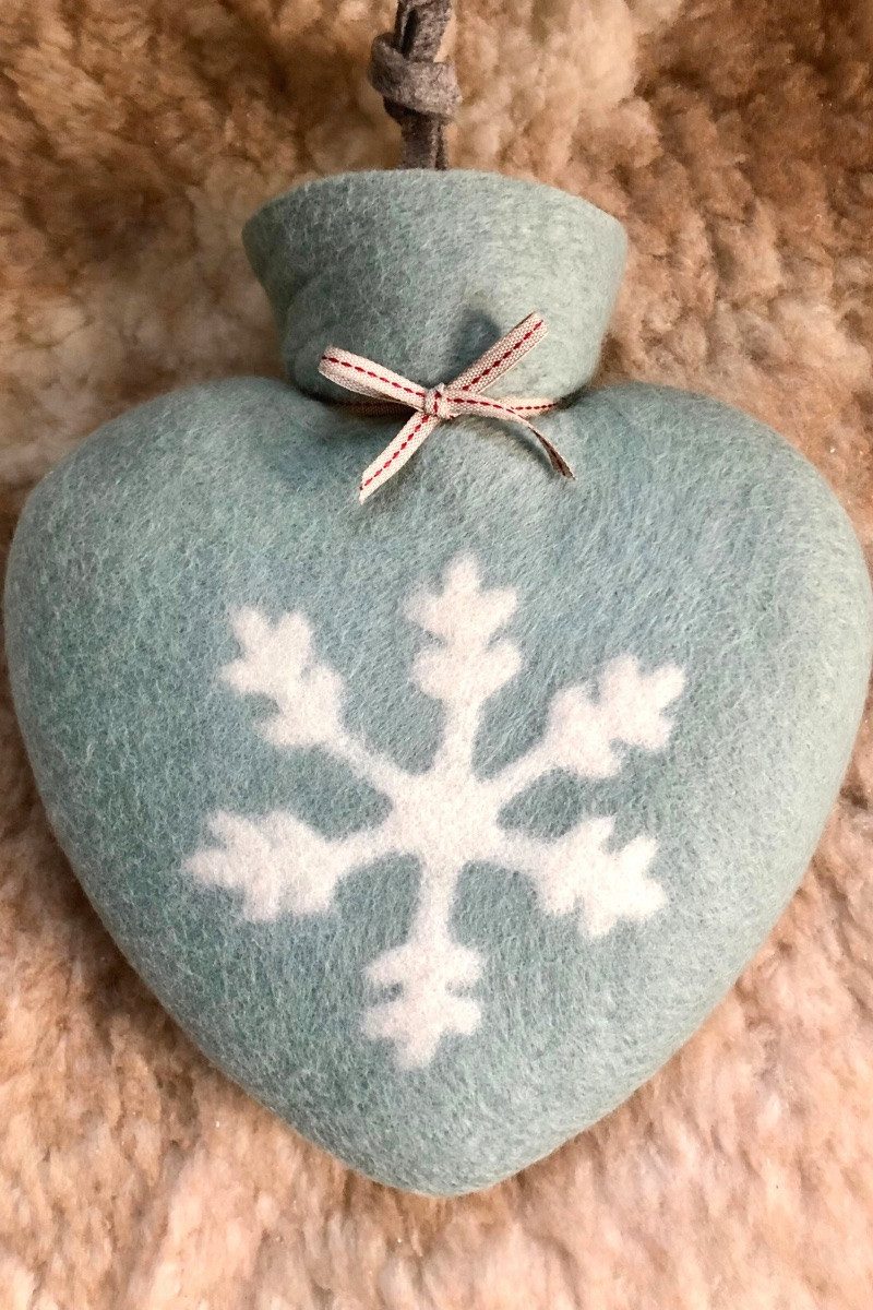 Dorothee Lehnen Wärmflasche Wärmflasche - FLOCKE - iceberg, nebel, wollweiß