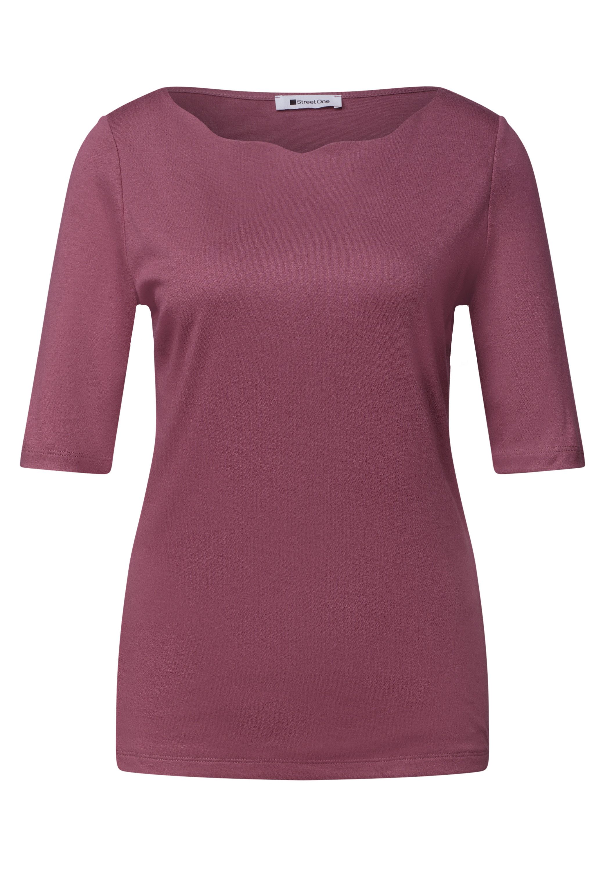 STREET ONE T-Shirt in Unifarbe – Bild 4 von 5