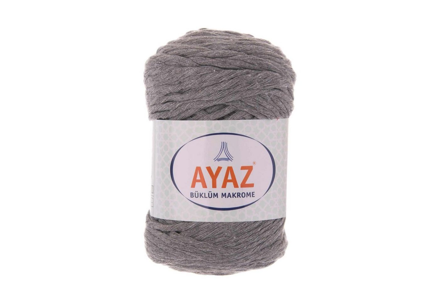 Thumbnail - AYAZ 4 x 250g Strickgarn Büklüm Makrome Häkelwolle, 1195 hellgrau