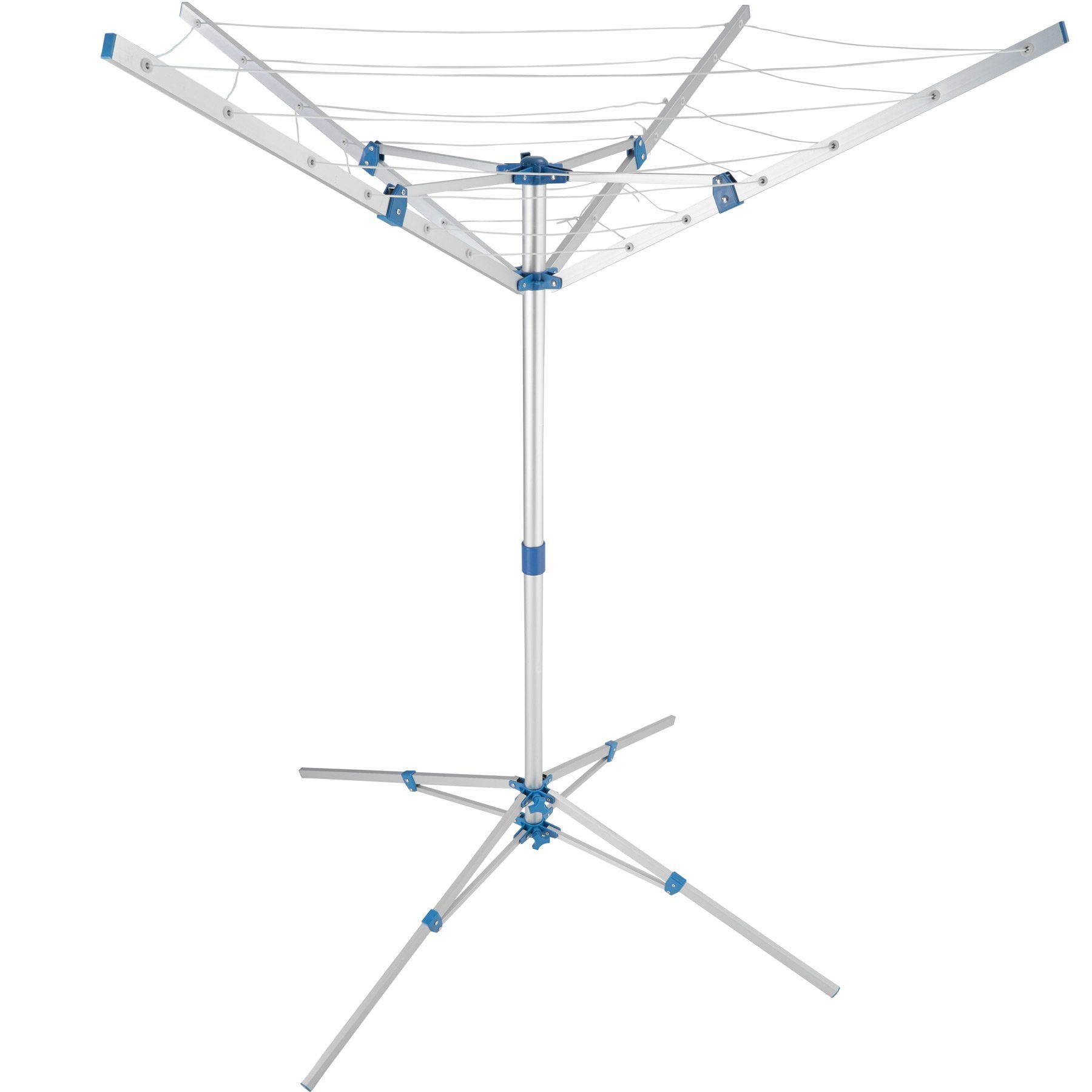 tectake Wäschespinne Mobile Wäschespinne, aus Aluminium