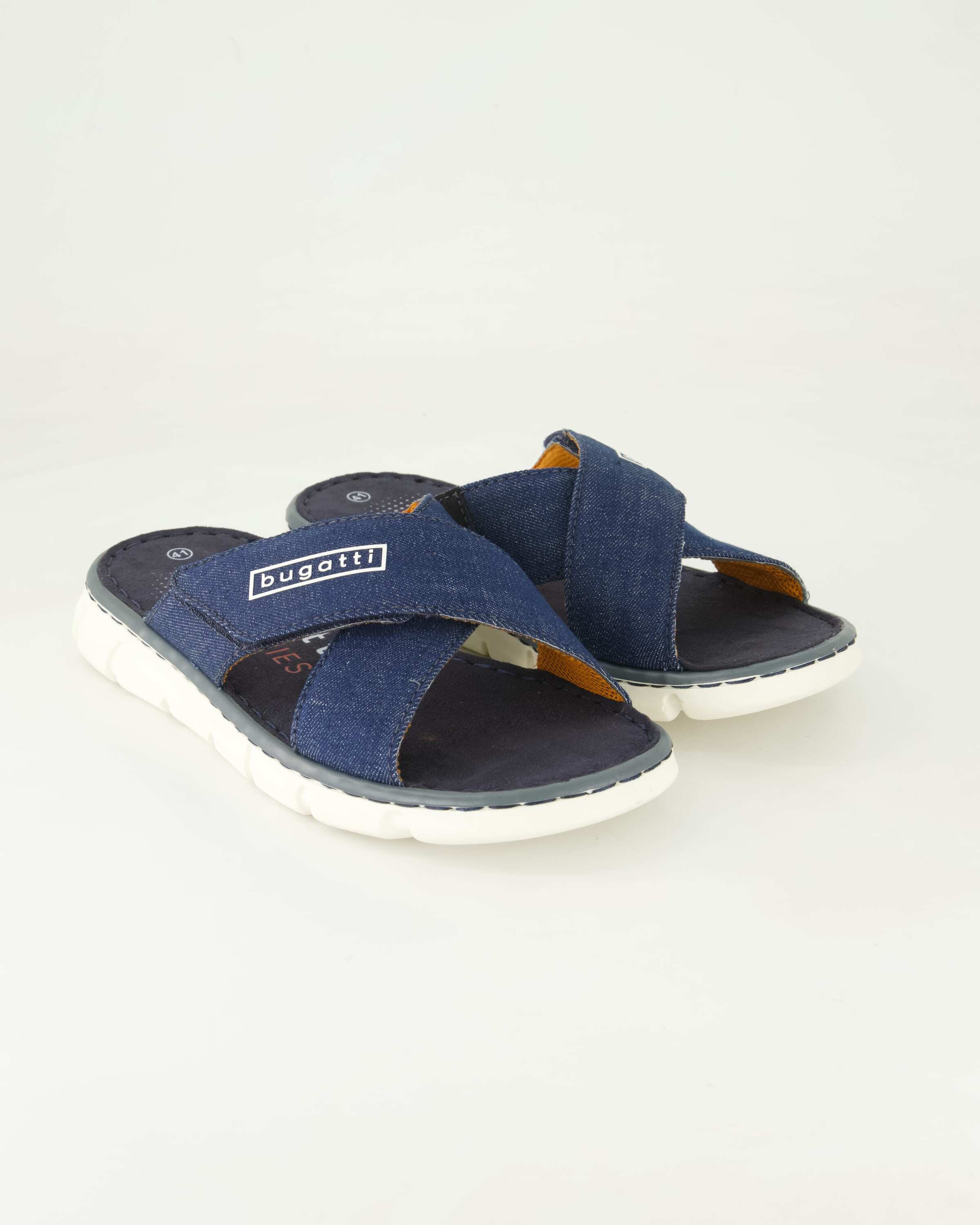 bugatti M Sandals Pantolette Obermaterial: Leder und Textil