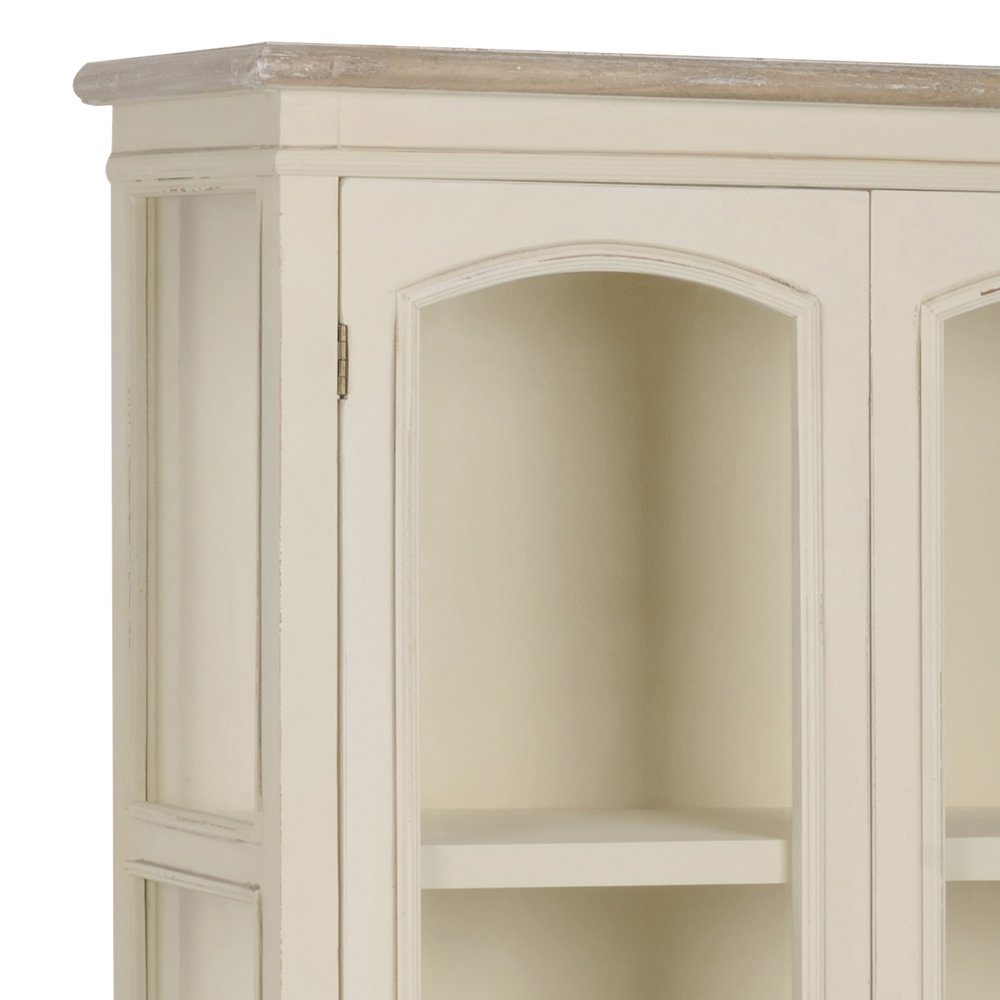 99rooms Vitrine Rimini Pappel Creme (Standvitrine, Glasvitrine) Glaselement günstig online kaufen