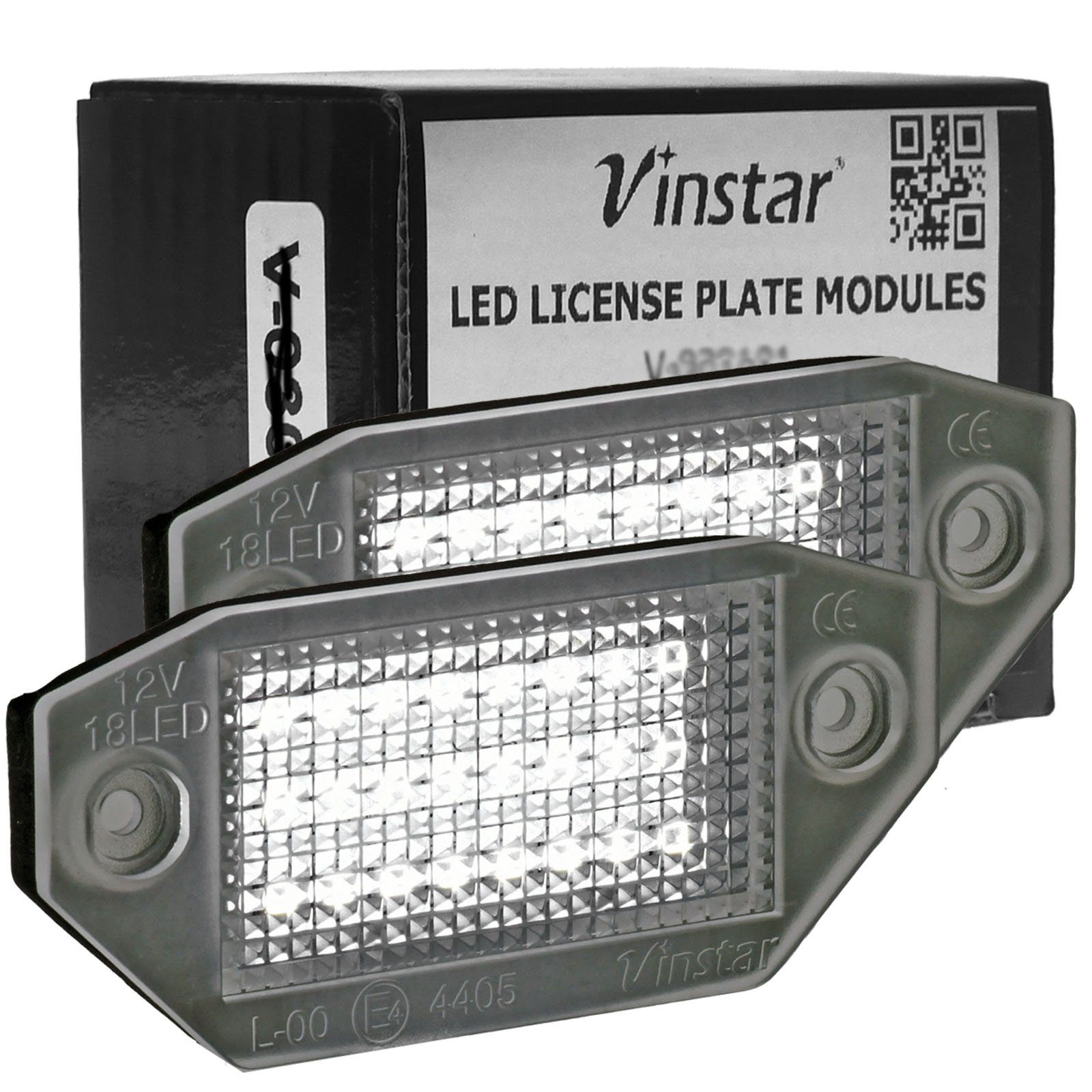 Vinstar KFZ-Ersatzleuchte LED Kennzeichenbeleuchtung E-geprüft für FORD, kompatibel mit: FORD MONDEO III MK3 2000-2007
