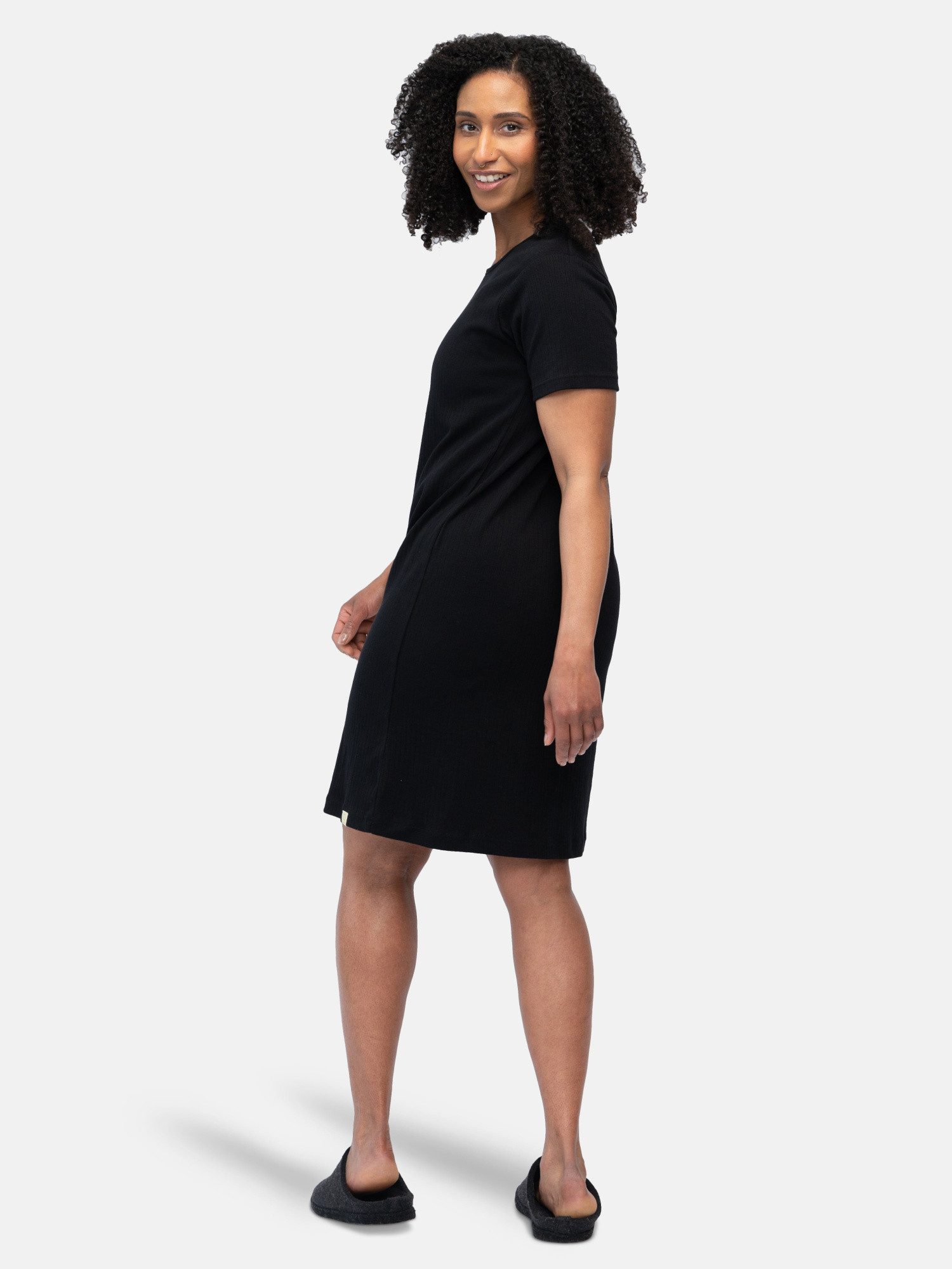 greenjama Sleepshirt aus weichem Derby Rib, Biobaumwolle
