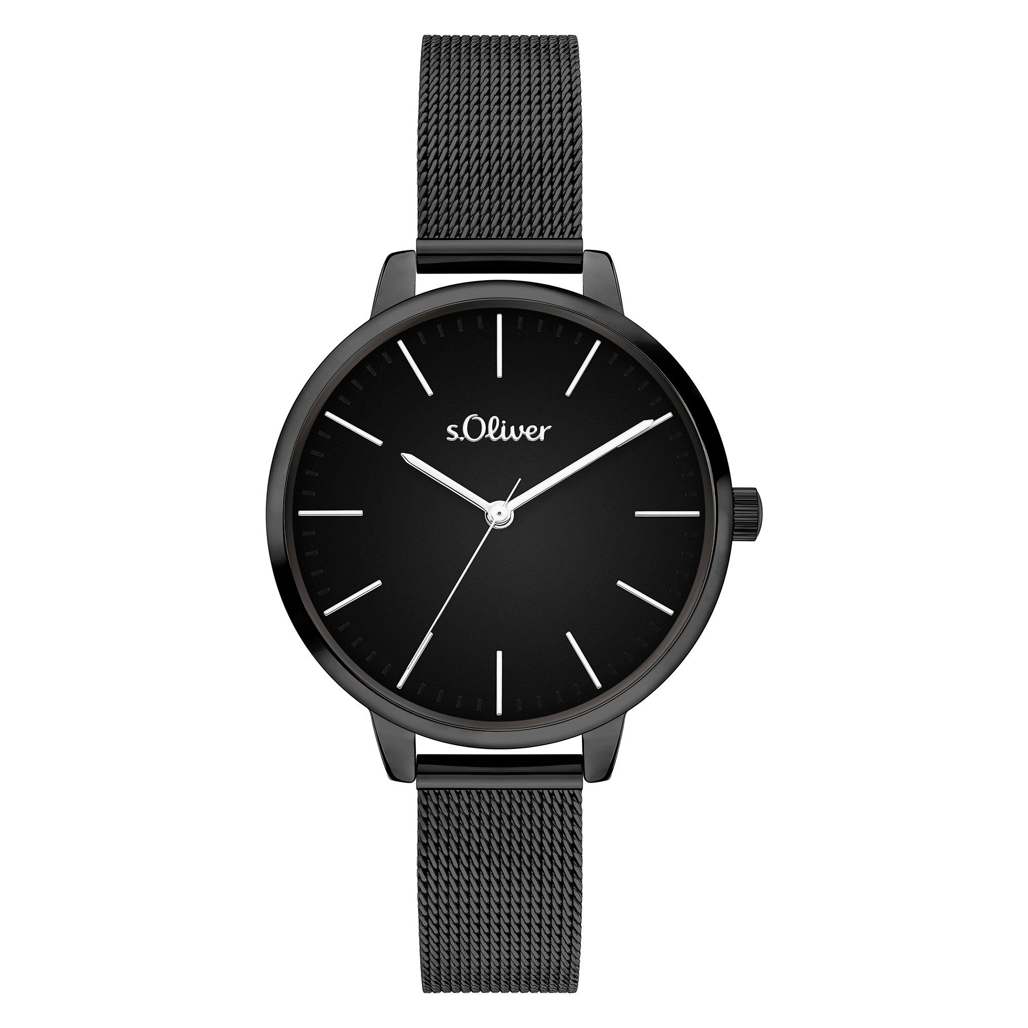 s.Oliver Lovely Time SO-4567-MQ, Armbanduhr, Damenuhr, Edelstahlarmband, analog