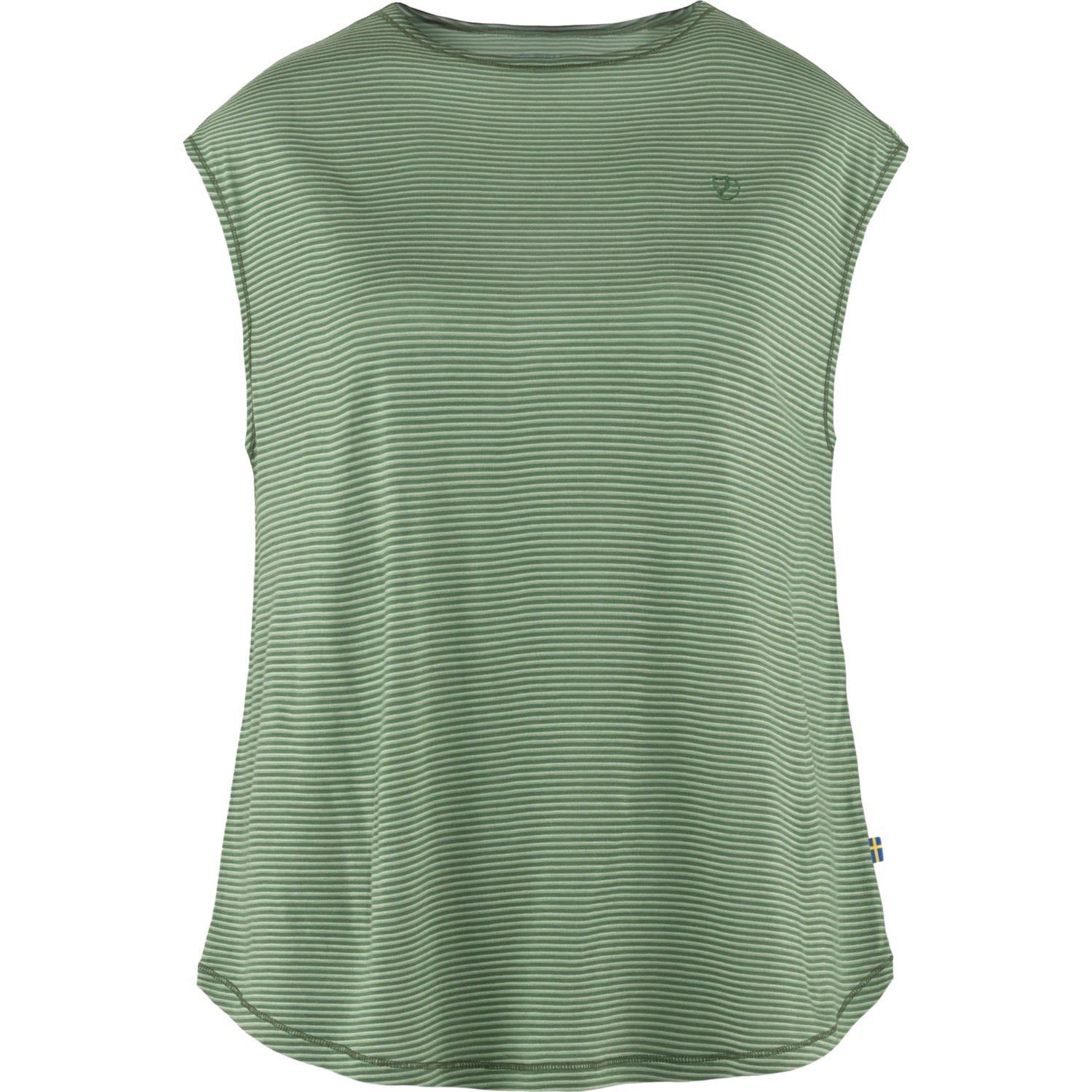 Green Fjällräven High T-Shirt Fjällräven Wool Coast W Blue/Green Damen T-shirt