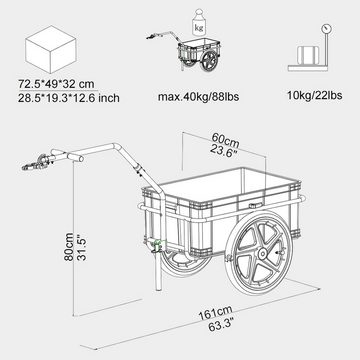 TIGGO Fahrradlastenanhänger Fahrradanhänger Lastenanhänger Transportanhänger Anhänger