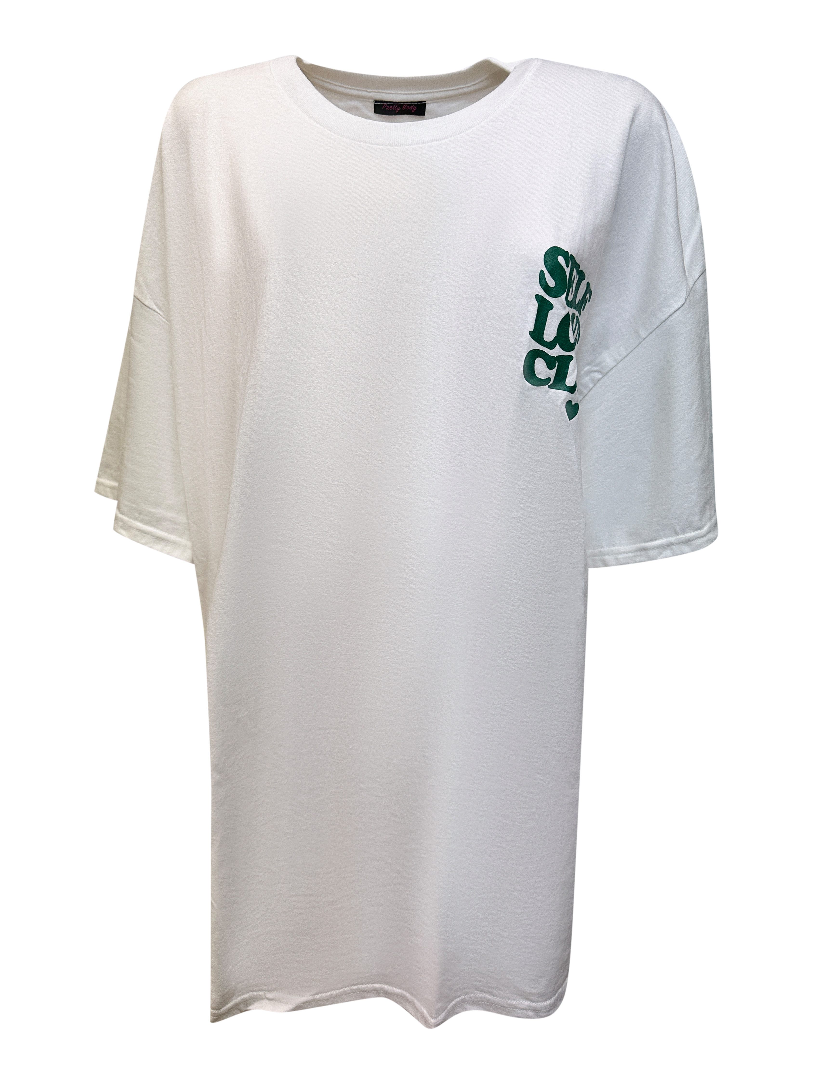 Worldclassca T-Shirt Worldclassca Oversized Print LOVE CLUB T-Shirt lang So günstig online kaufen